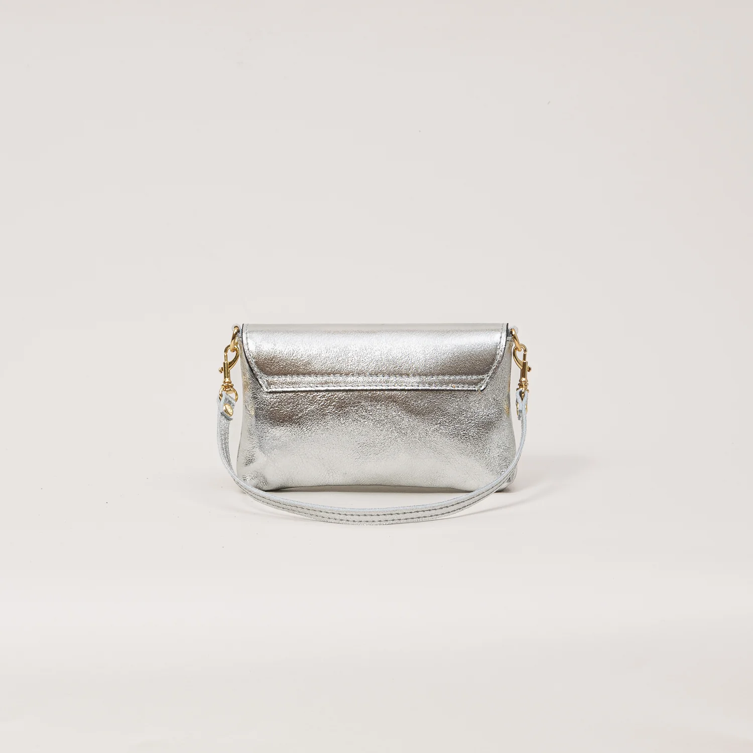 W by white mood-Pochette genuine leather - laminato argento - Image 3