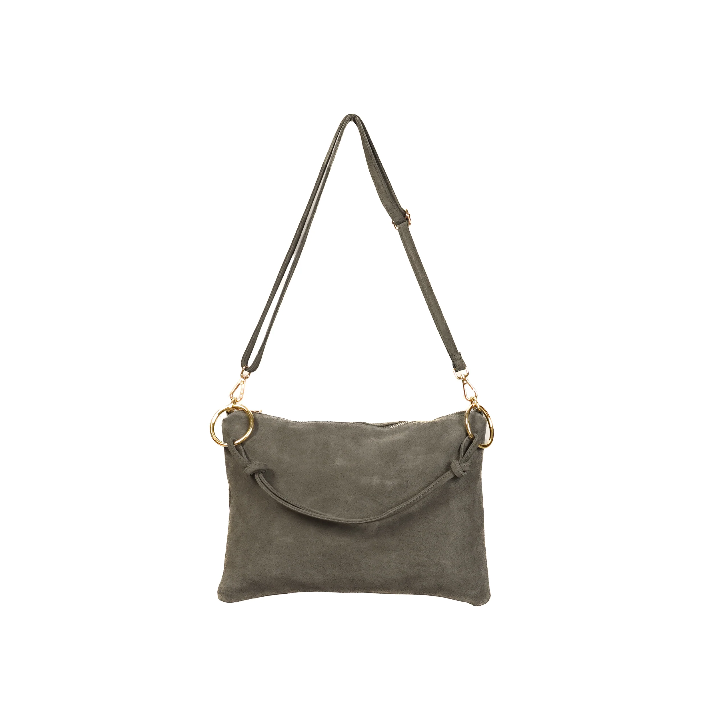 W by Whitemood-Borsa a spalla in pelle scamosciato - taupe - Image 2