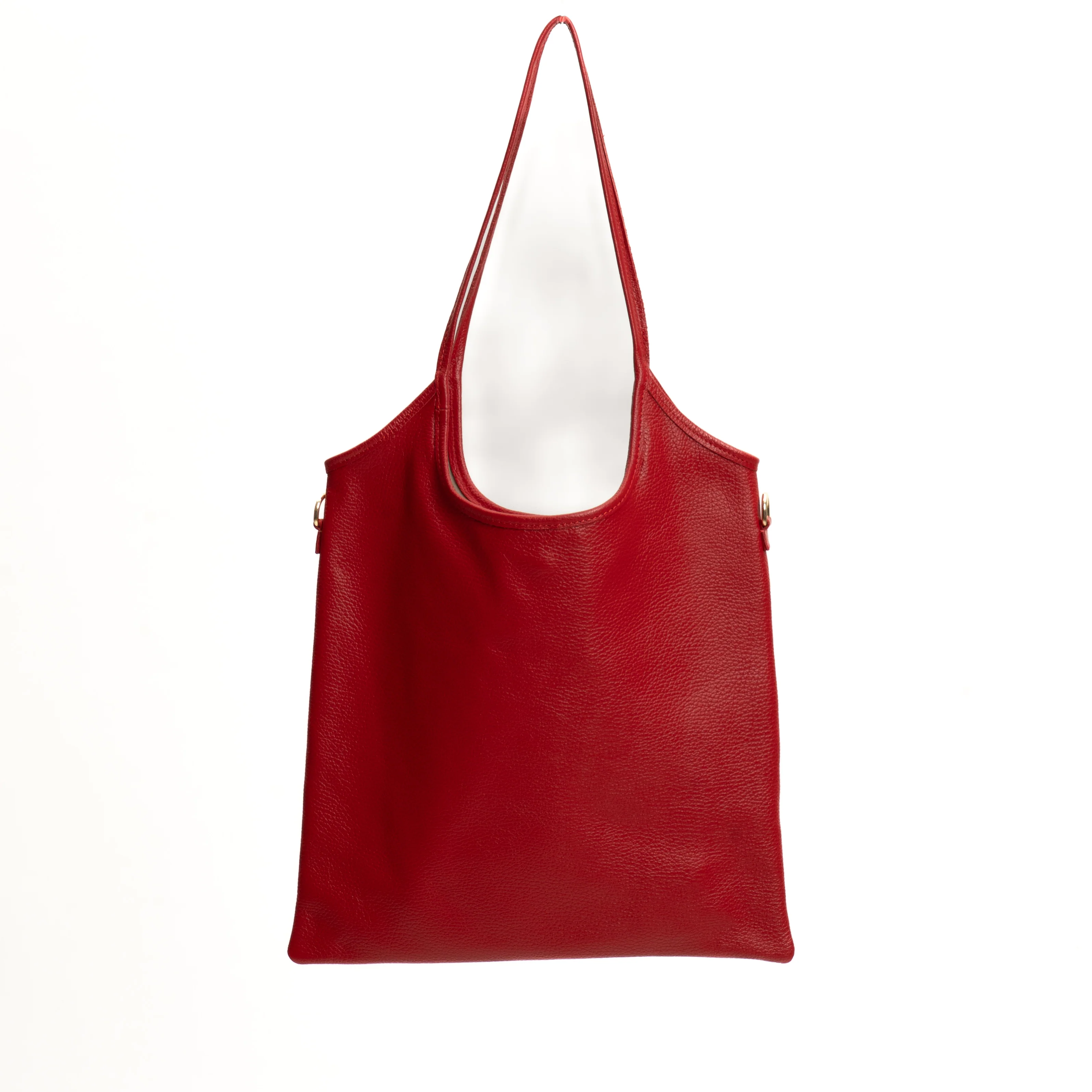 W by Whitemood-Borsa shopper in pelle - rosso