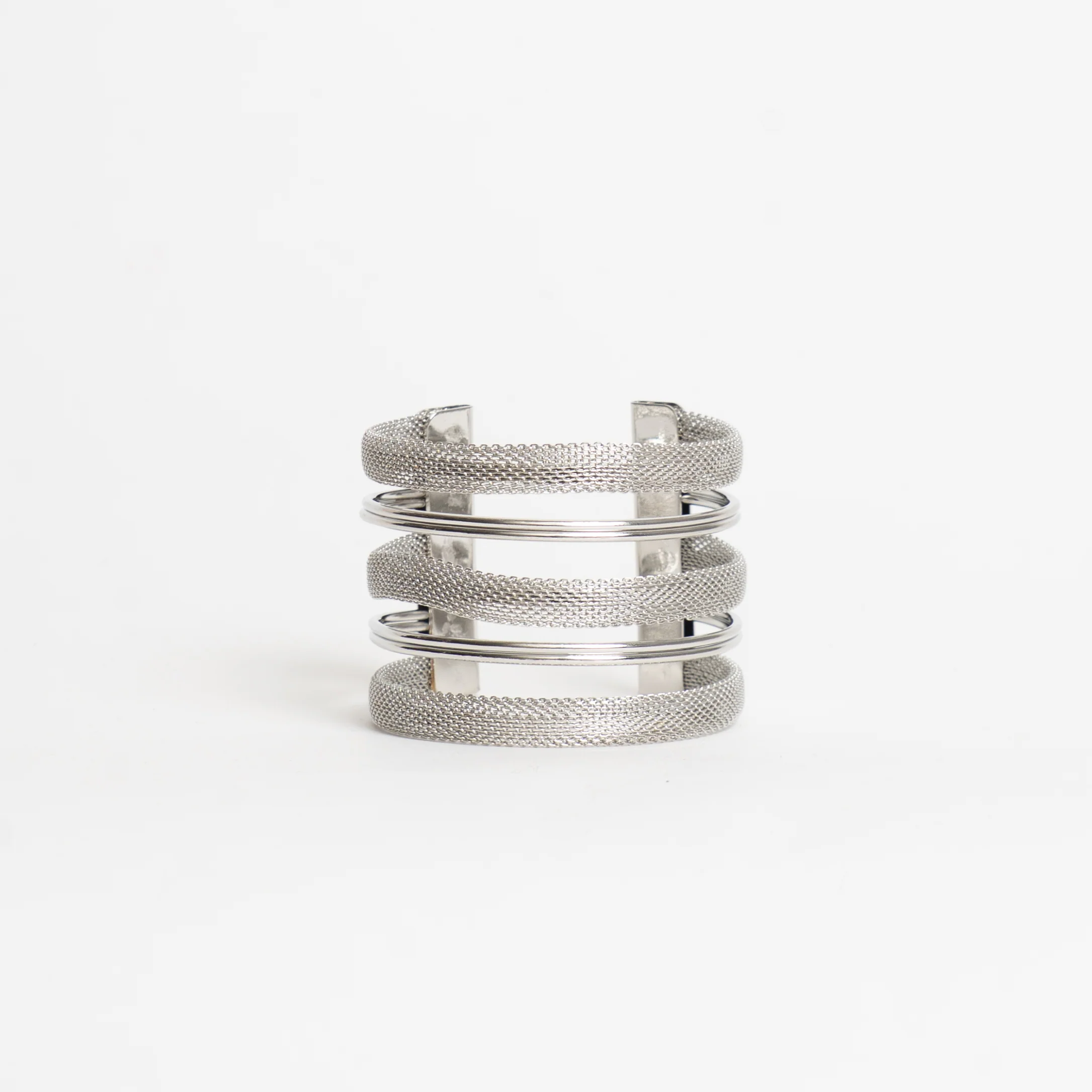 W by Whitemood-Bracciale rigido a fasce - silver