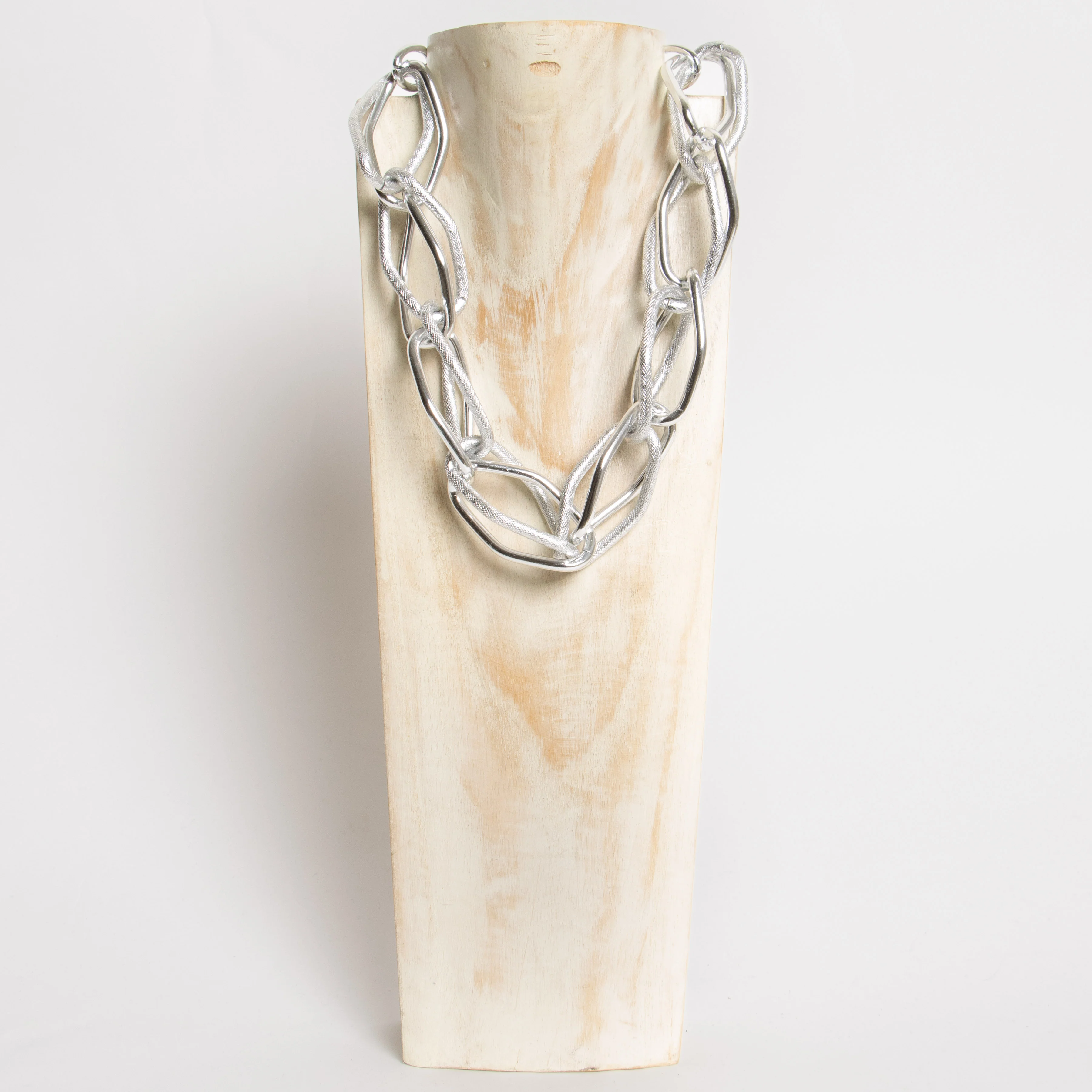 W by Whitemood-Collana anelli asimmetrici - silver