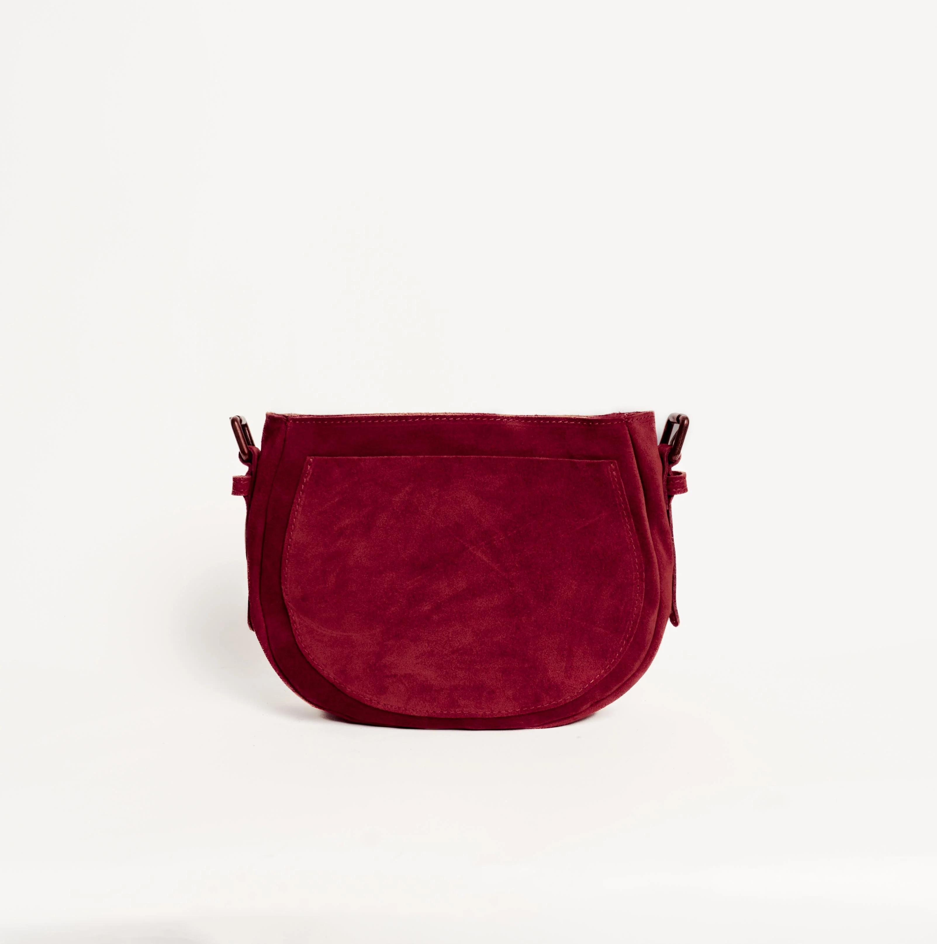 Zeroassoluto-Borsa tolfina senza patta top GRAIN LEATHER - vino