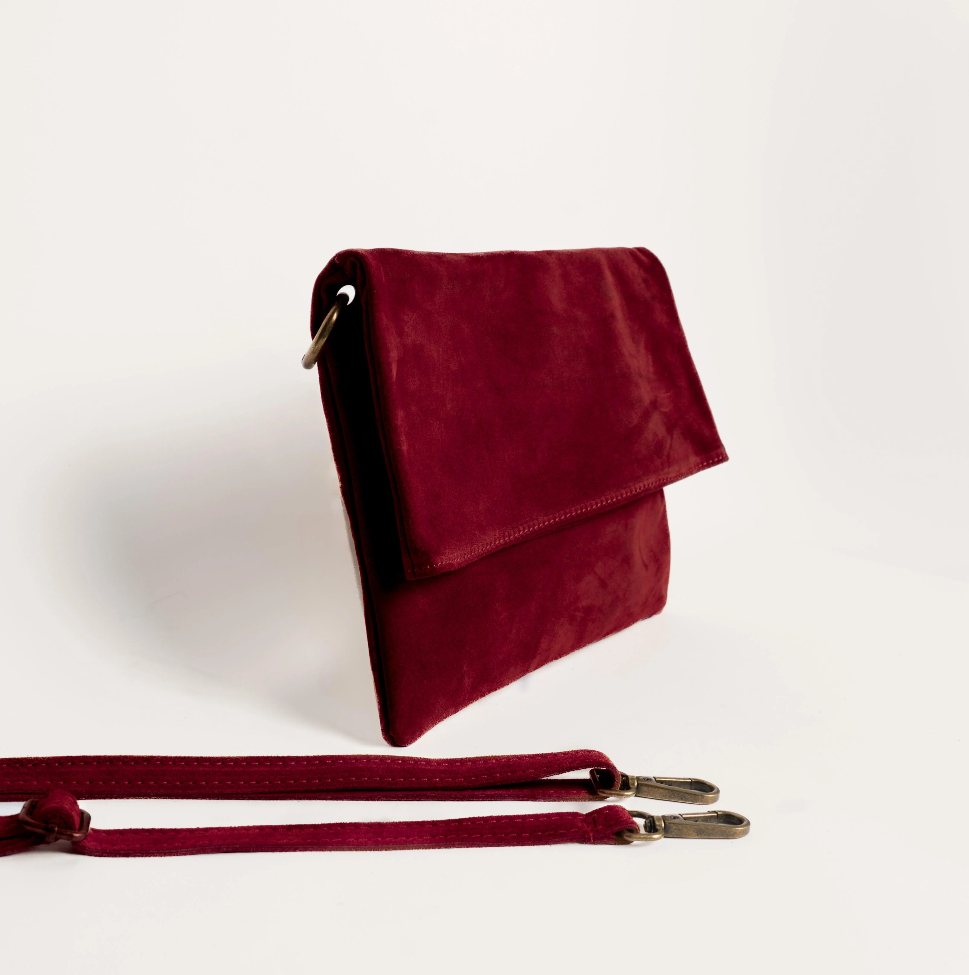 Zeroassoluto-Borsa a busta top grain leather - vino - Image 3