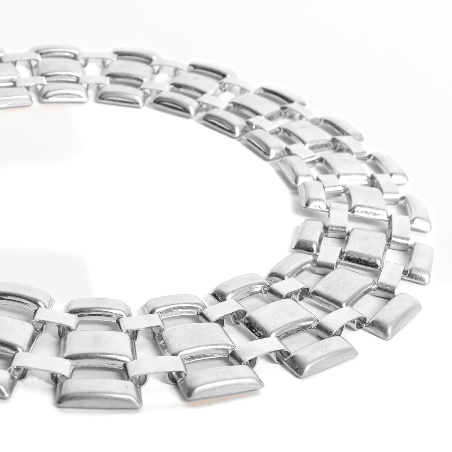 W by Whitemood-Collana bavaglino intrecciato - silver - Image 2