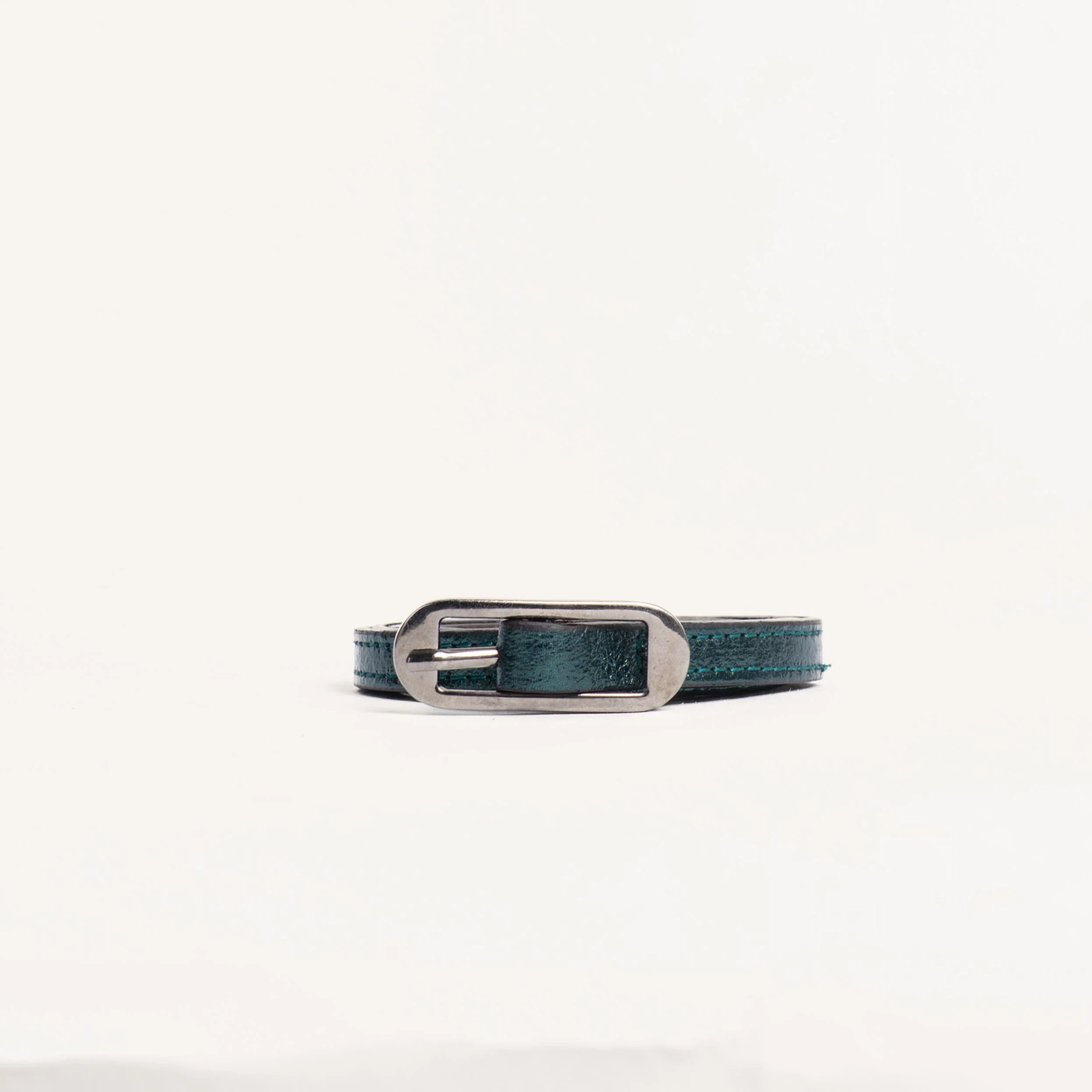 Zeroassoluto-Cintura fina genuine leather - ottanio