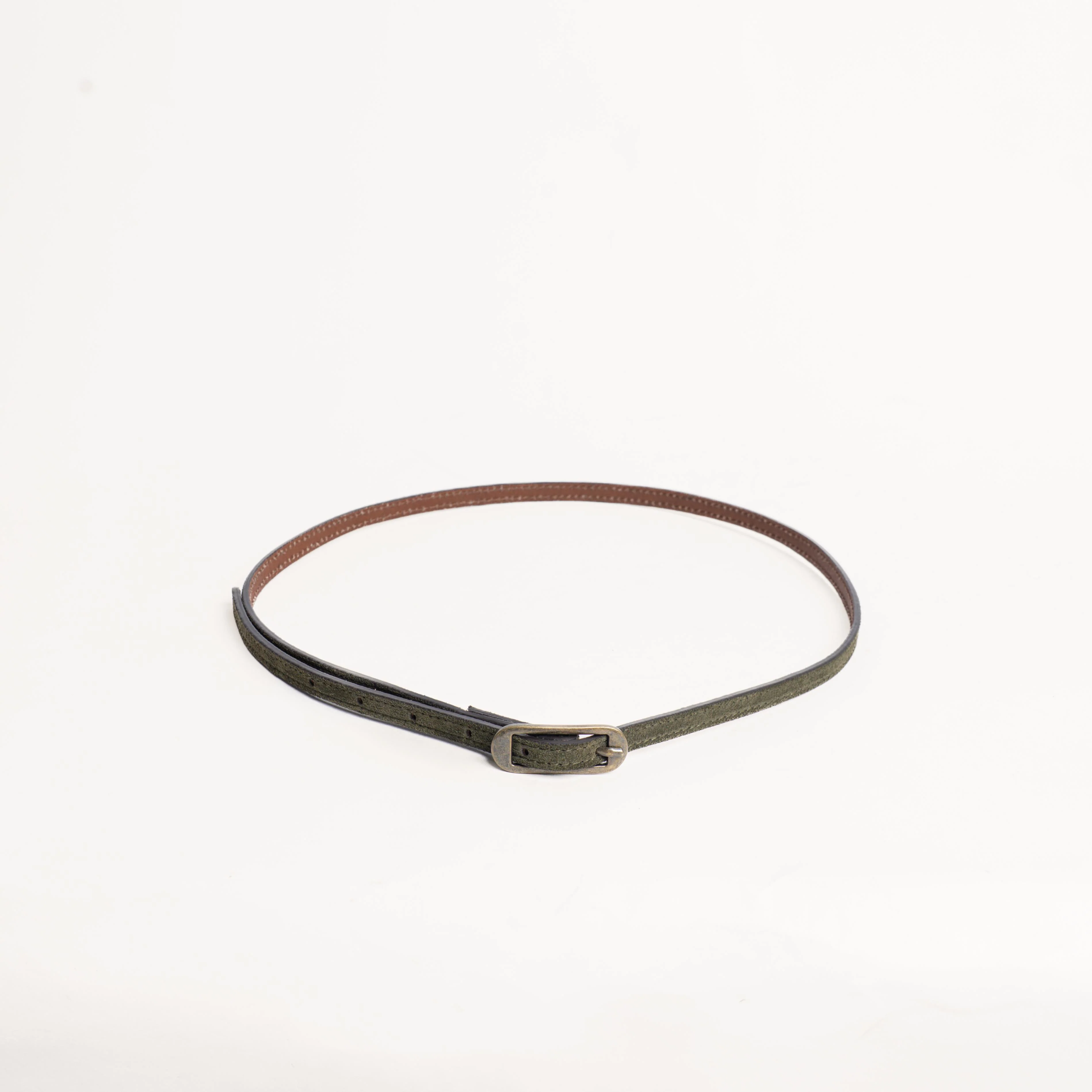Zeroassoluto-Cintura fina genuine leather high qua - militare - Image 2