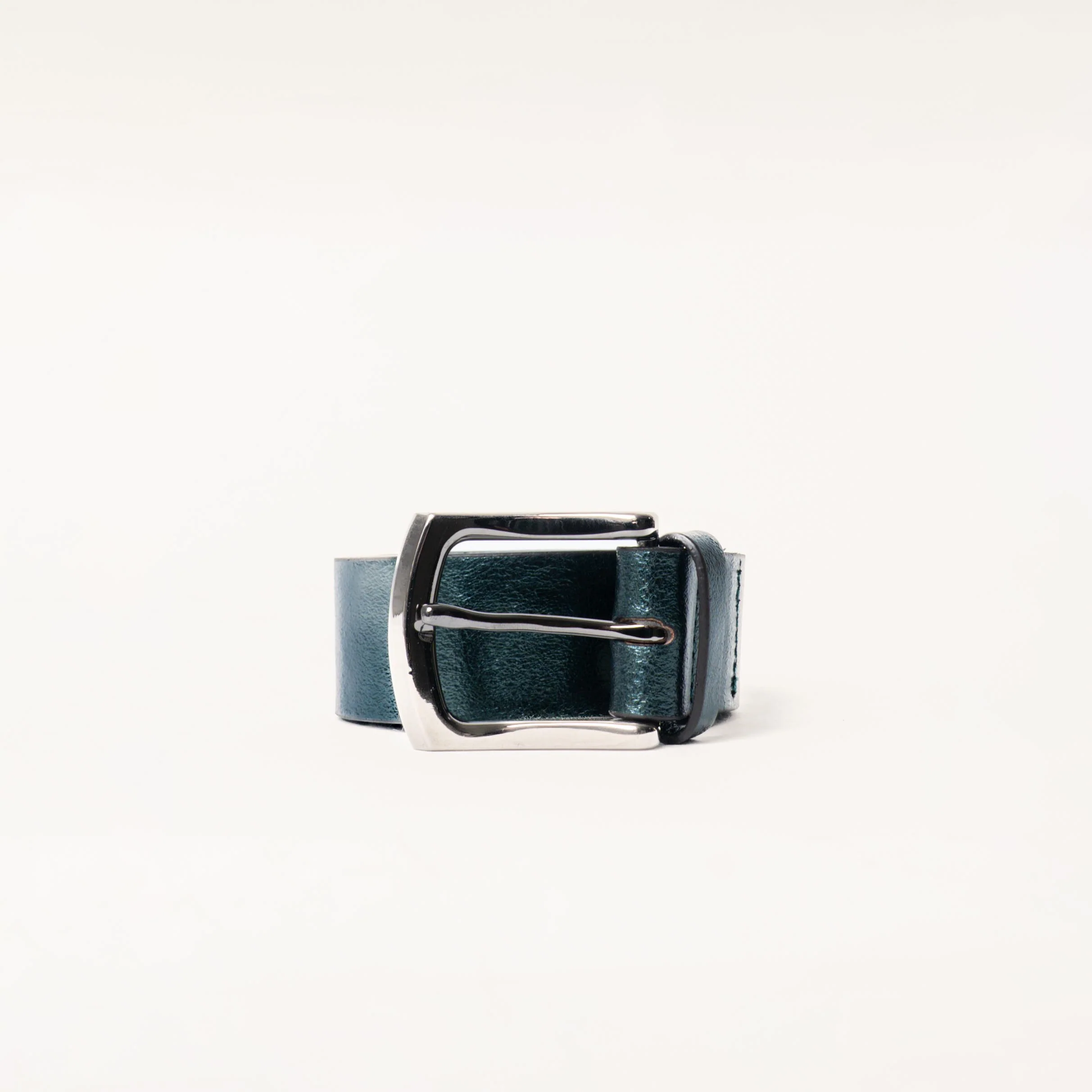 Zeroassoluto-Cintura laminata genuine leather high quality - ottanio