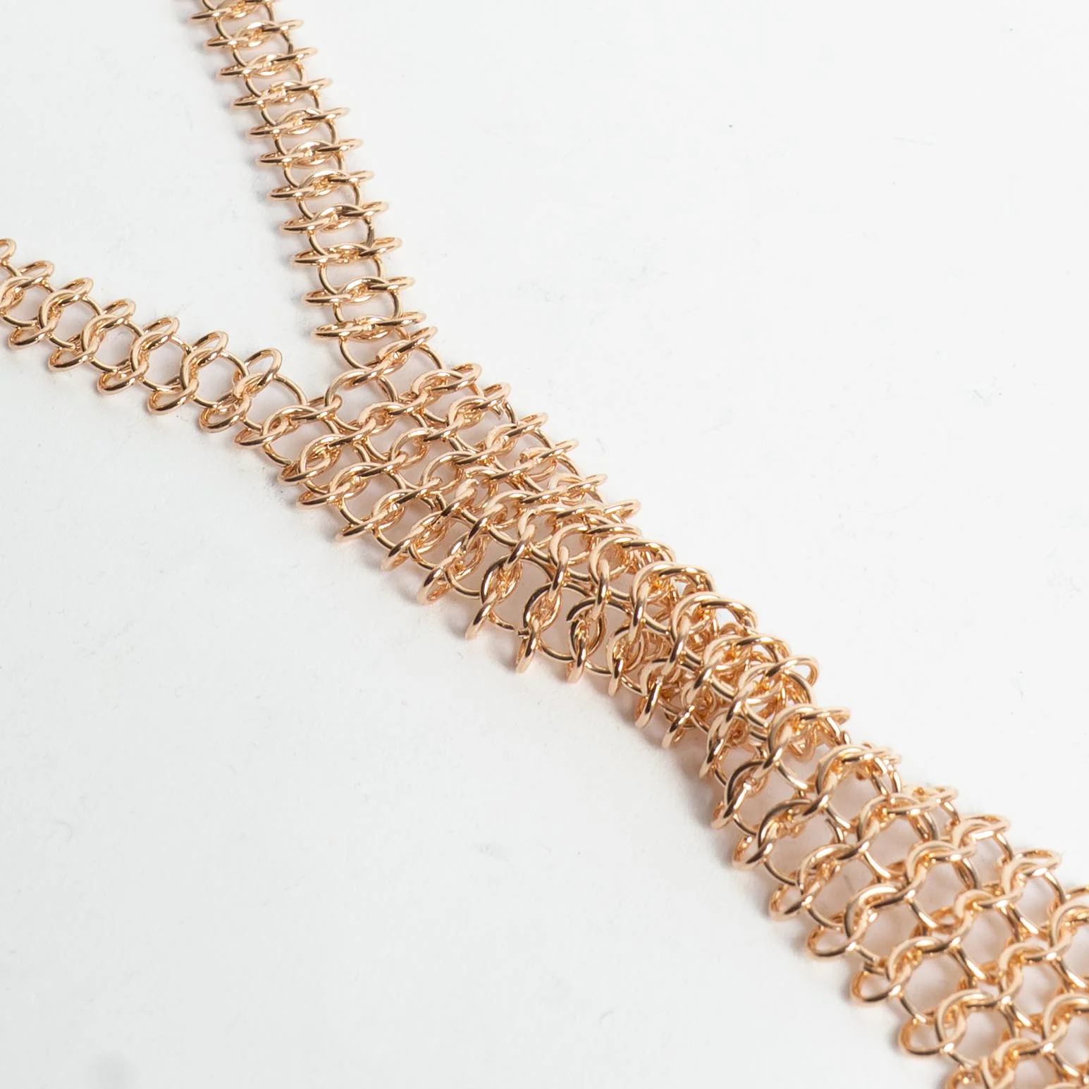 W by Whitemood-Collana cravatta in maglia - gold - Image 2