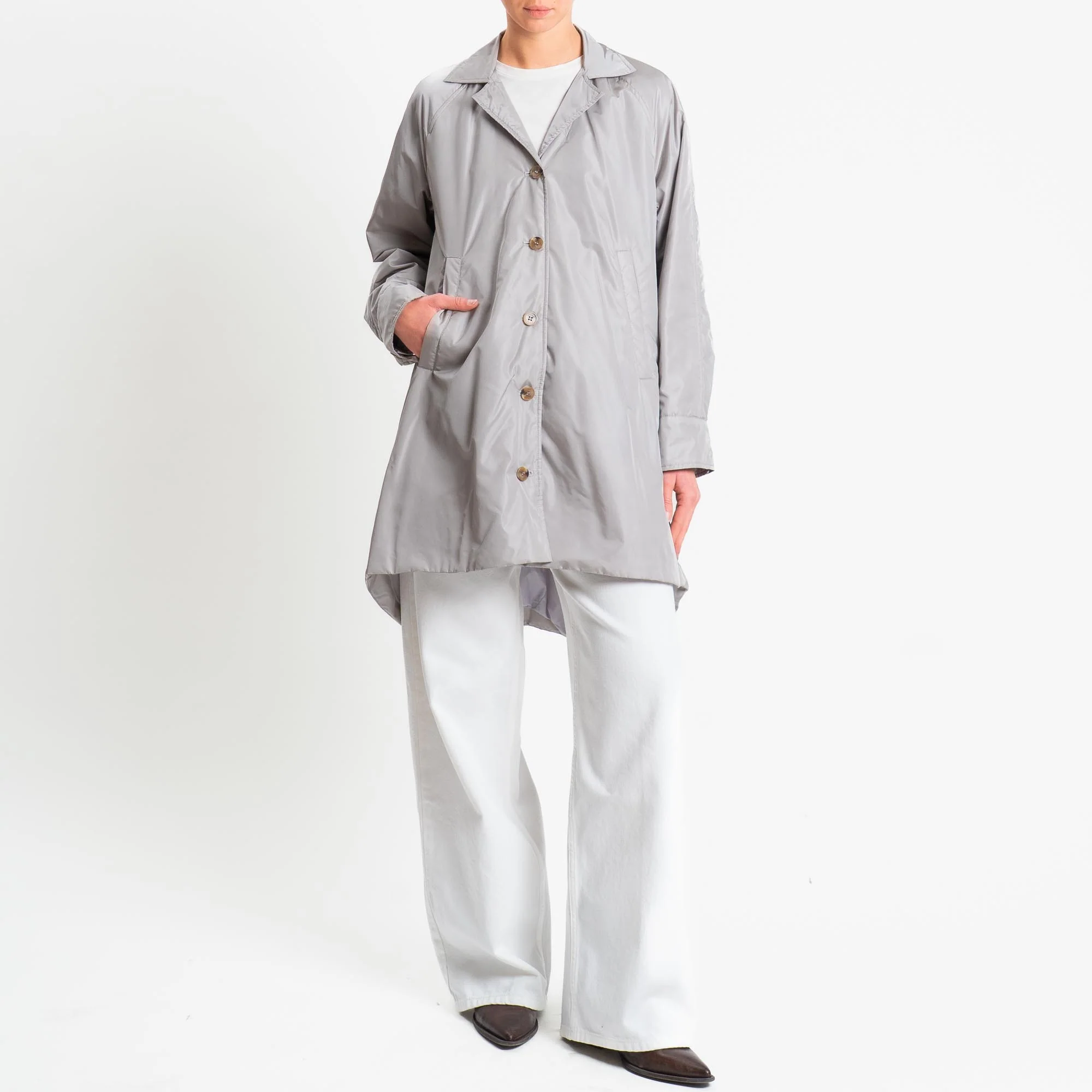 Vicolo-Cappotto 100 grammi con tasche - perla - Image 2