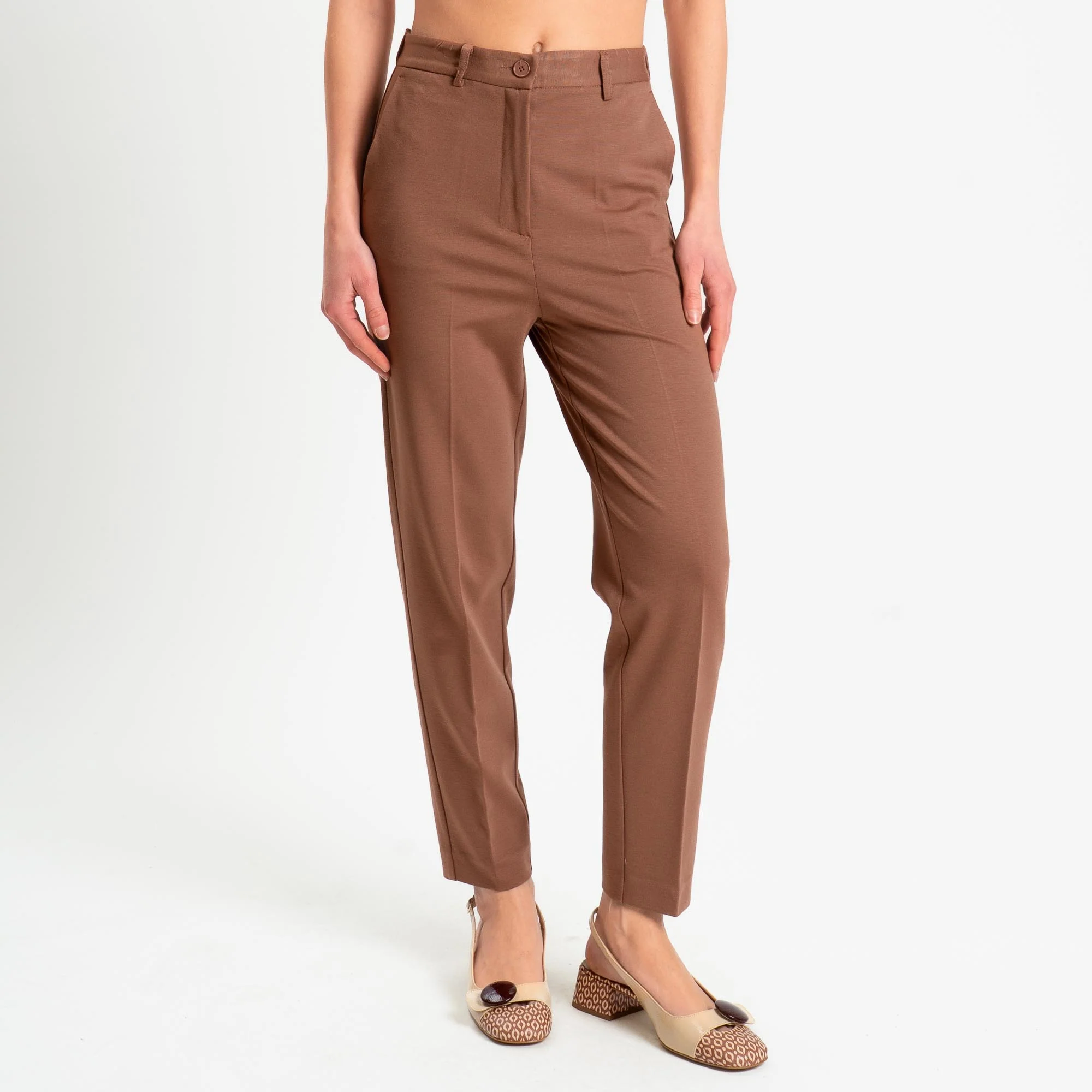 Vicolo-Pantalone punto milano elastico dietro - cookie - Image 2