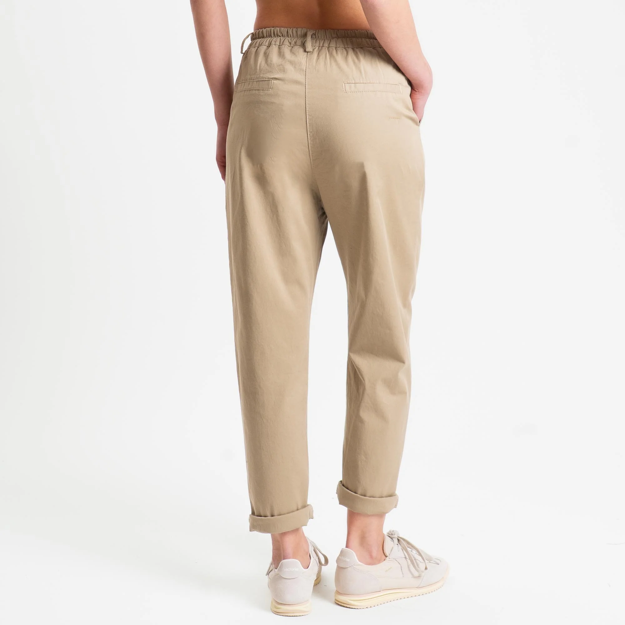 Zeroassoluto-Pantalone LOLA elastico dietro cotone elasticizzato - coloniale - Image 4