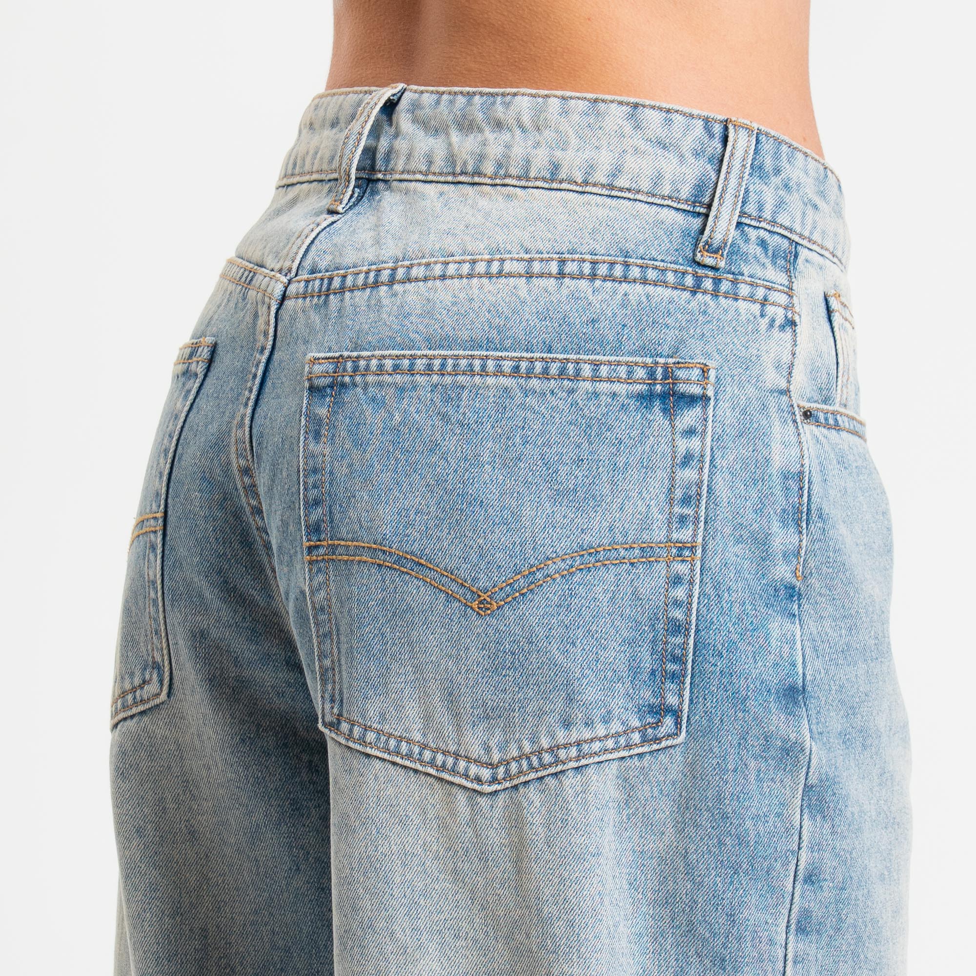 Zeroassoluto- Jeans BOSTON wide leg - denim chiaro - Image 7