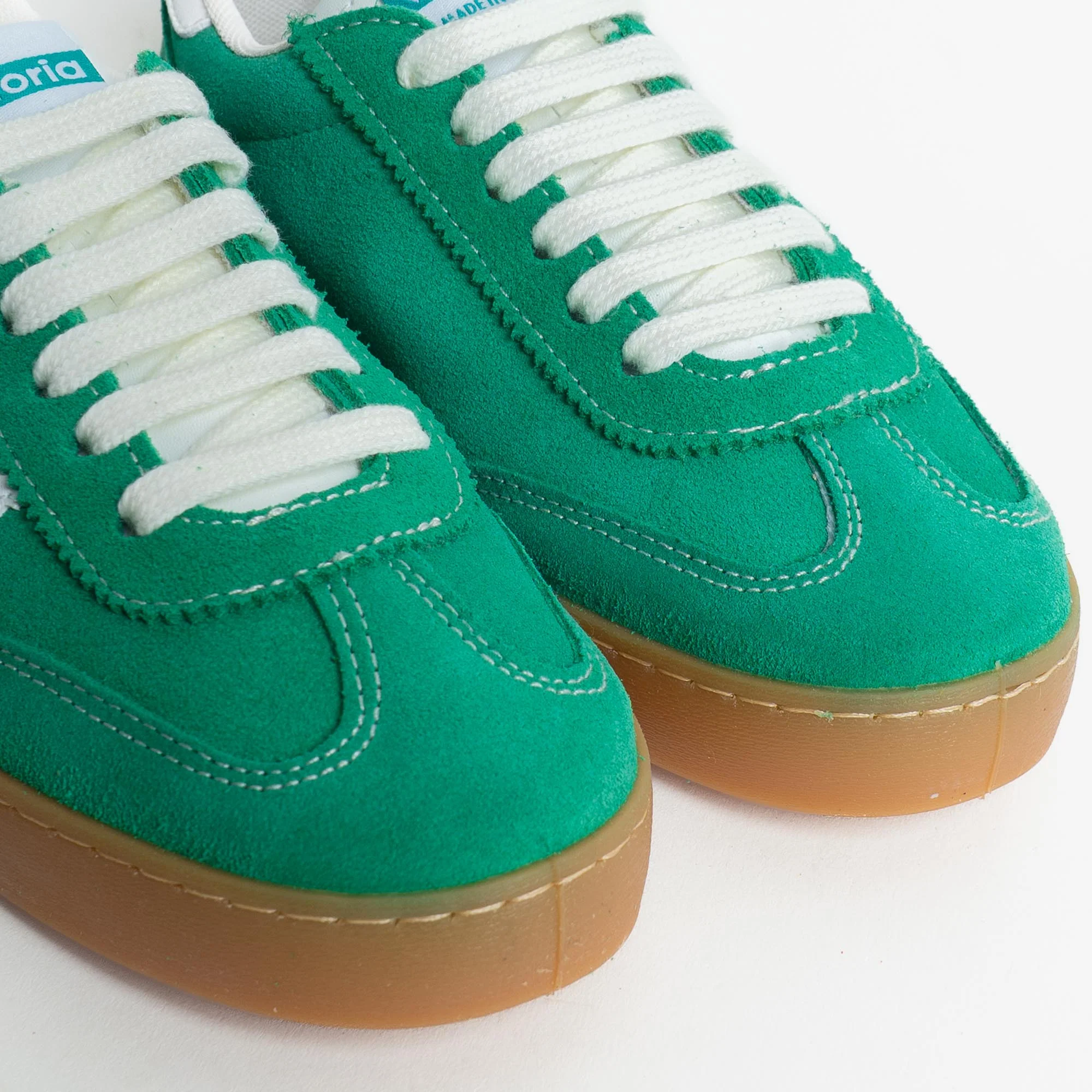 Victoria-Sneakers scamosciata - VERDE - Image 3