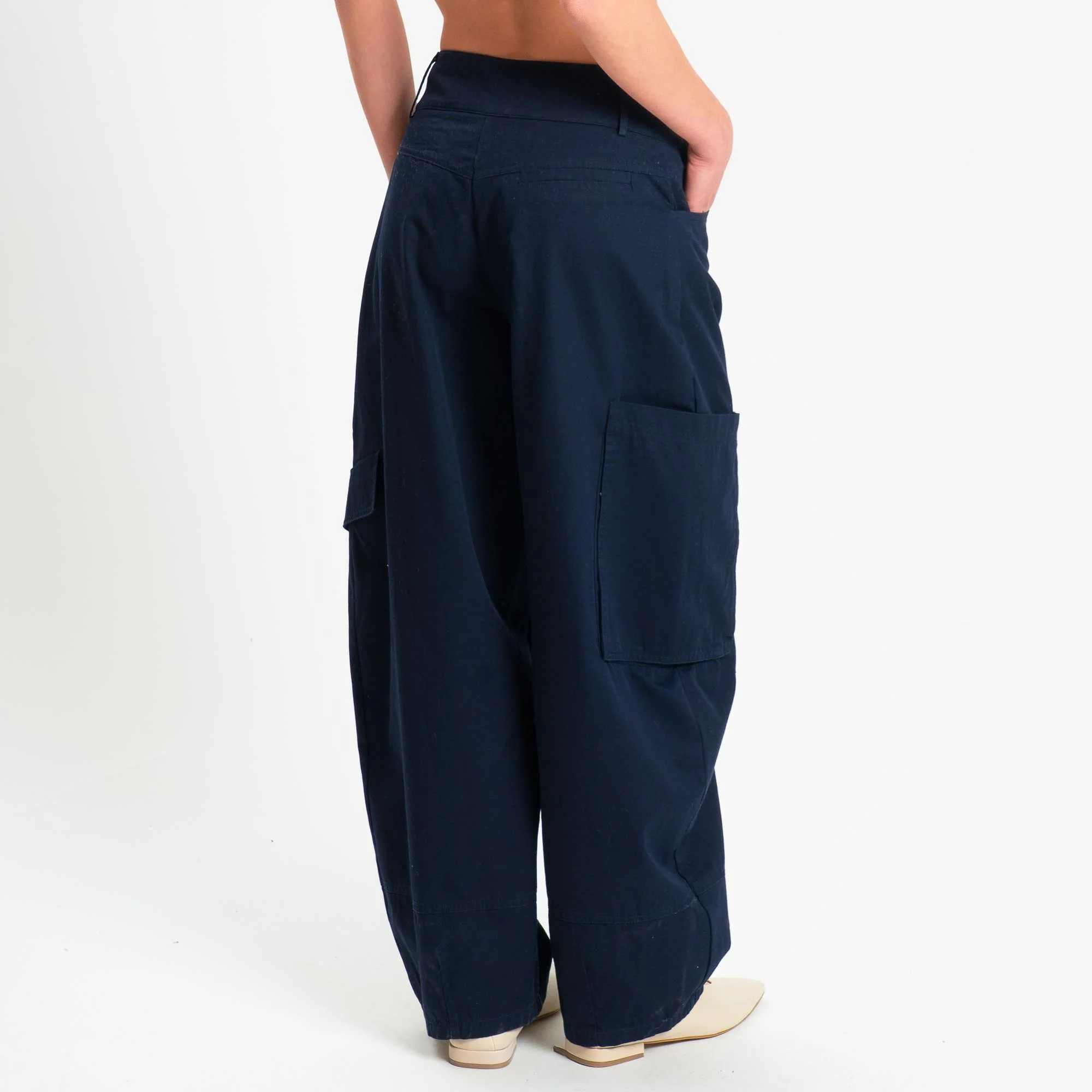 Tensione in-Pantalone cargo barrel fit - blu - Image 3