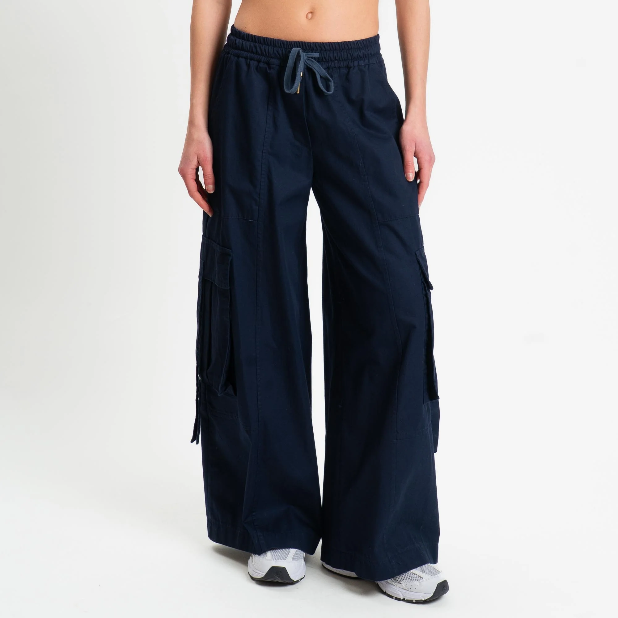 Tensione in-Pantalone cargo con coulisse - blu - Image 2