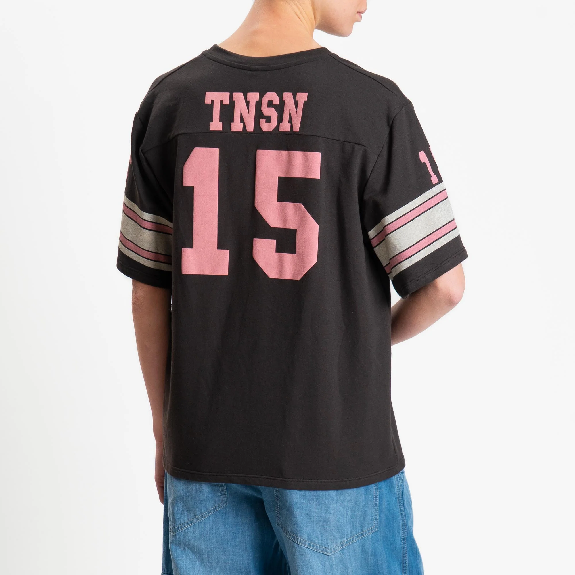 Tensione in-T-shirt mezza manica N15 in jersey - moro/rosa/crema - Image 3