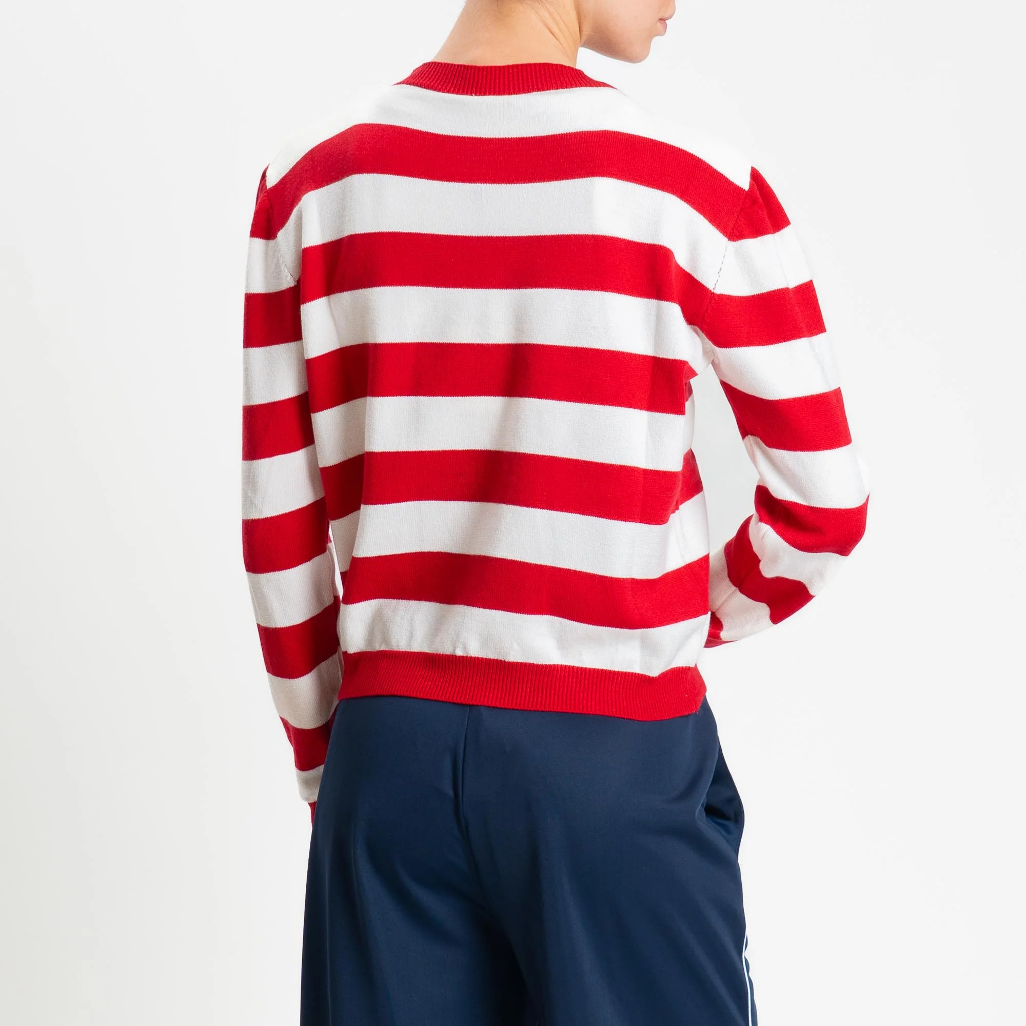 Tensione in-Maglia girocollo a righe - rosso/bianco - Image 3
