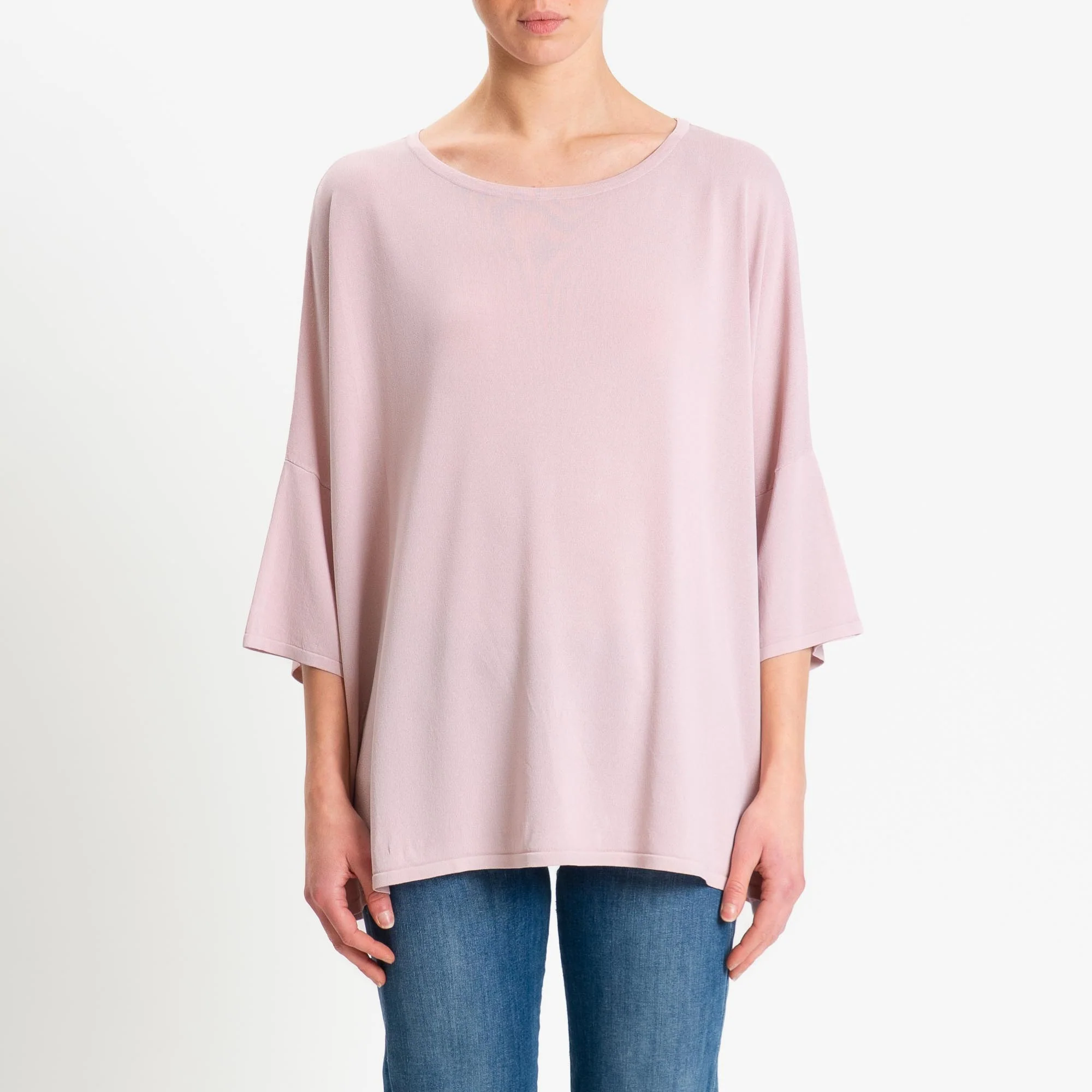 Zeroassoluto-Maglia over scollo barca manica 3/4 - pink - Image 3