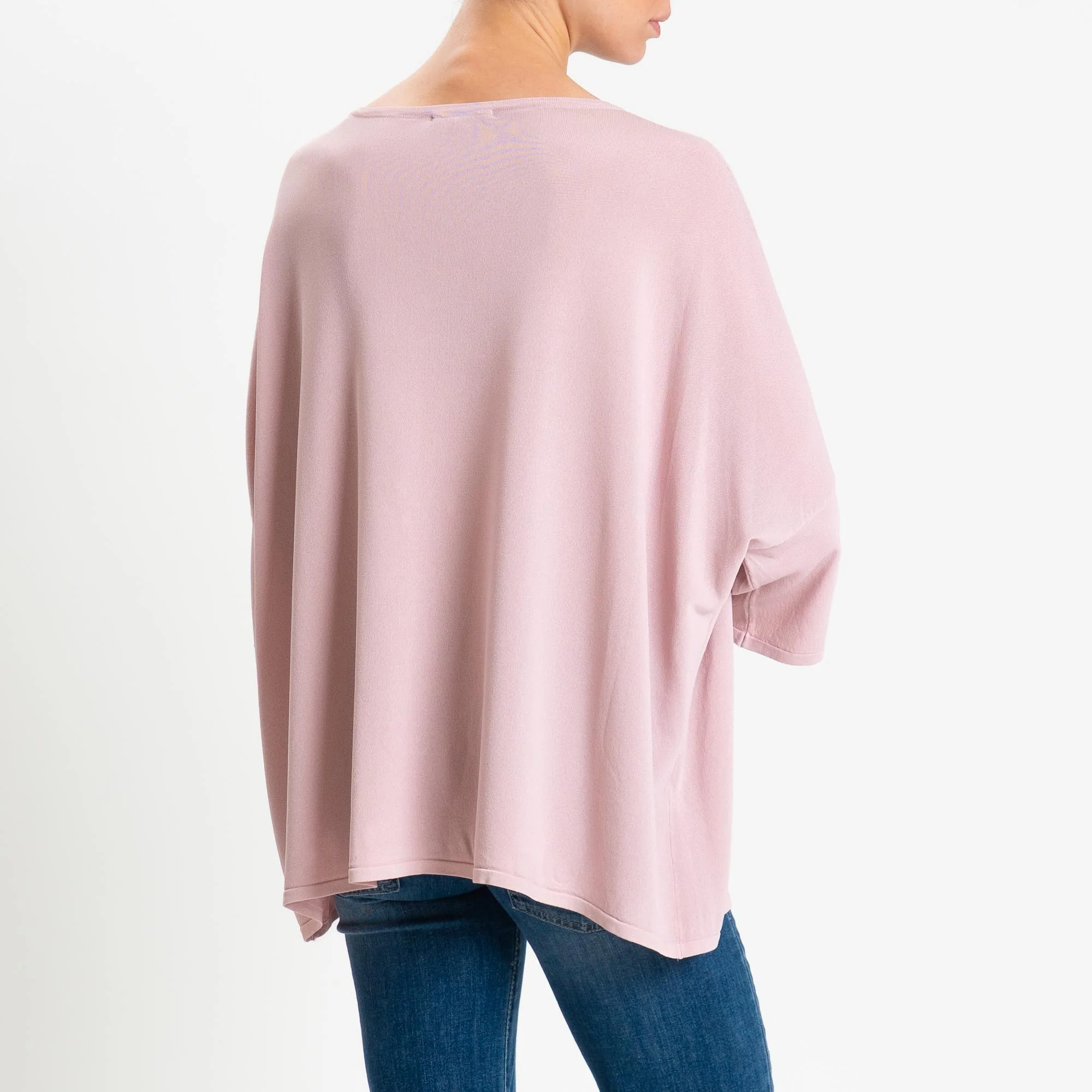 Zeroassoluto-Maglia over scollo barca manica 3/4 - pink - Image 4