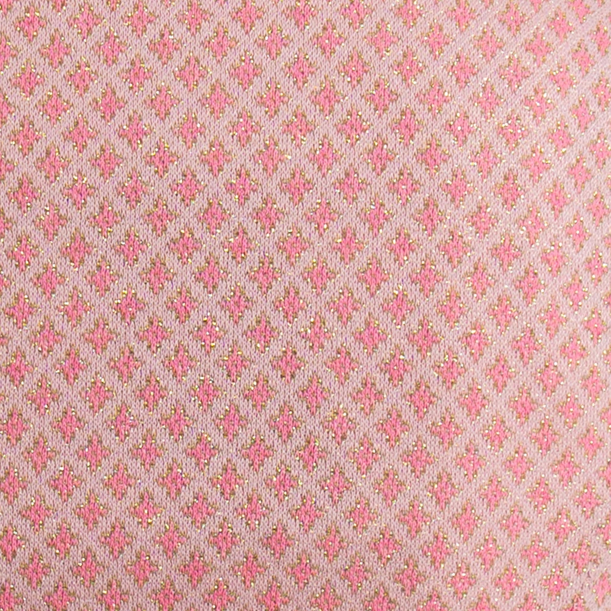Zeroassoluto-Giacca JIN elasticizzata - fiori lurex cipria/bubble/gold - Image 5