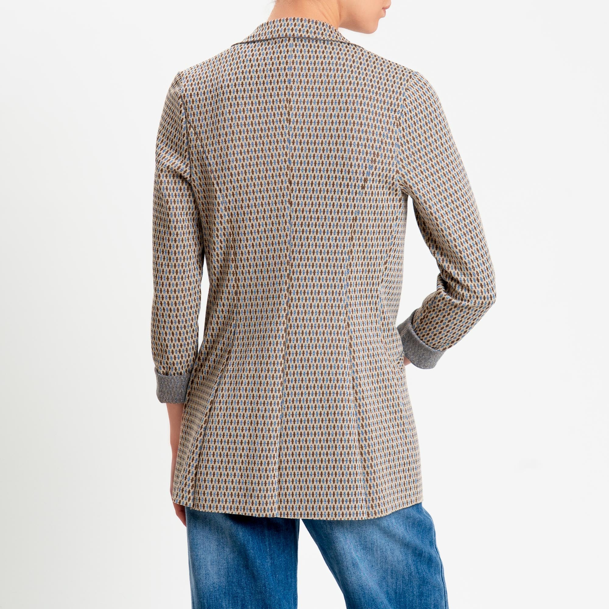 Zeroassoluto-Giacca JIN elasticizzata - marocco lurex beige/jeans/biscotto - Image 4