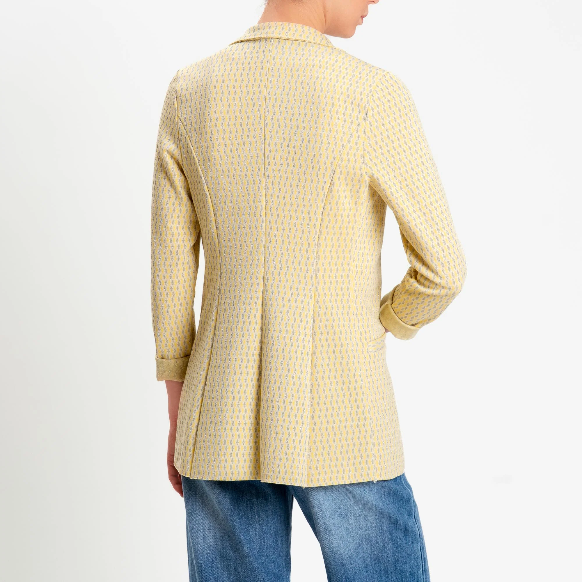 Zeroassoluto-Giacca JIN elasticizzata - marocco lurex yellow/burro/argento - Image 4