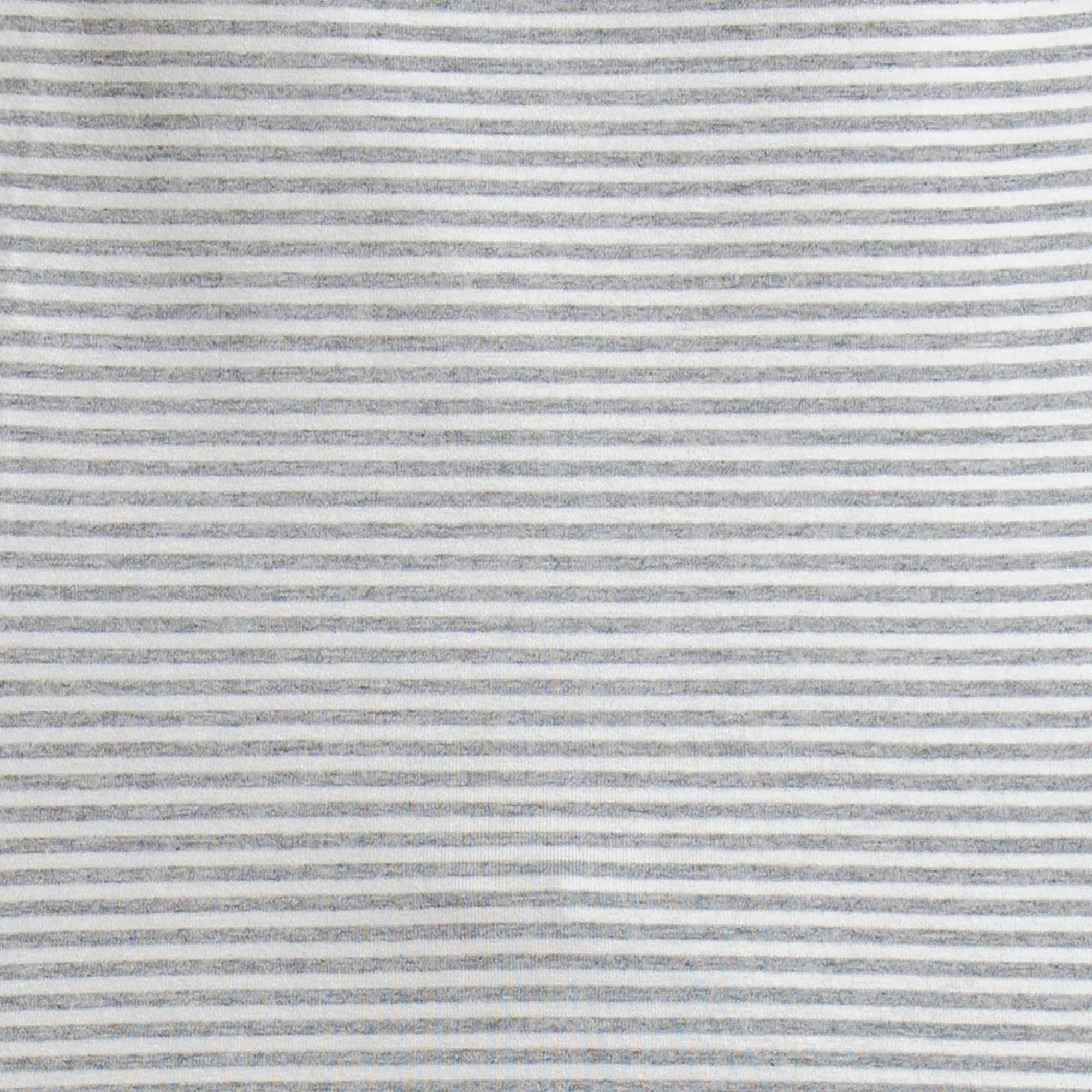 Zeroassoluto-T-shirt CLARY righe in jersey girocollo manica 3/4 - grigio melange/latte - Image 5