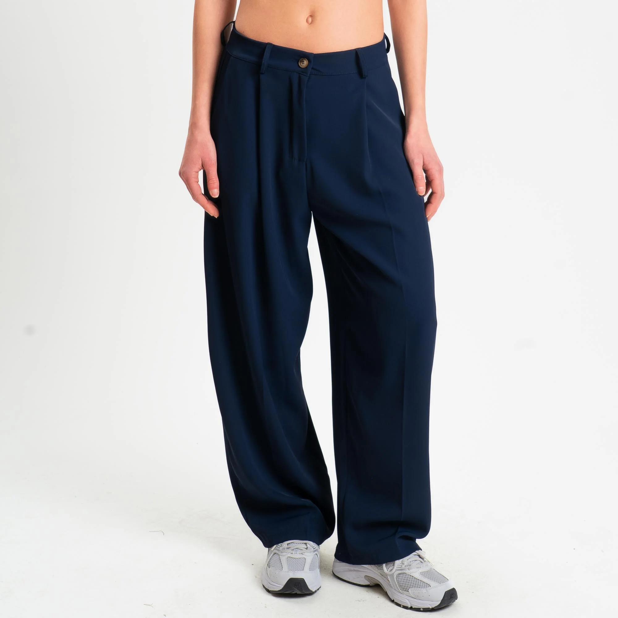 Zeroassoluto-Pantalone GENNY tessuto fluido - blu - Image 2
