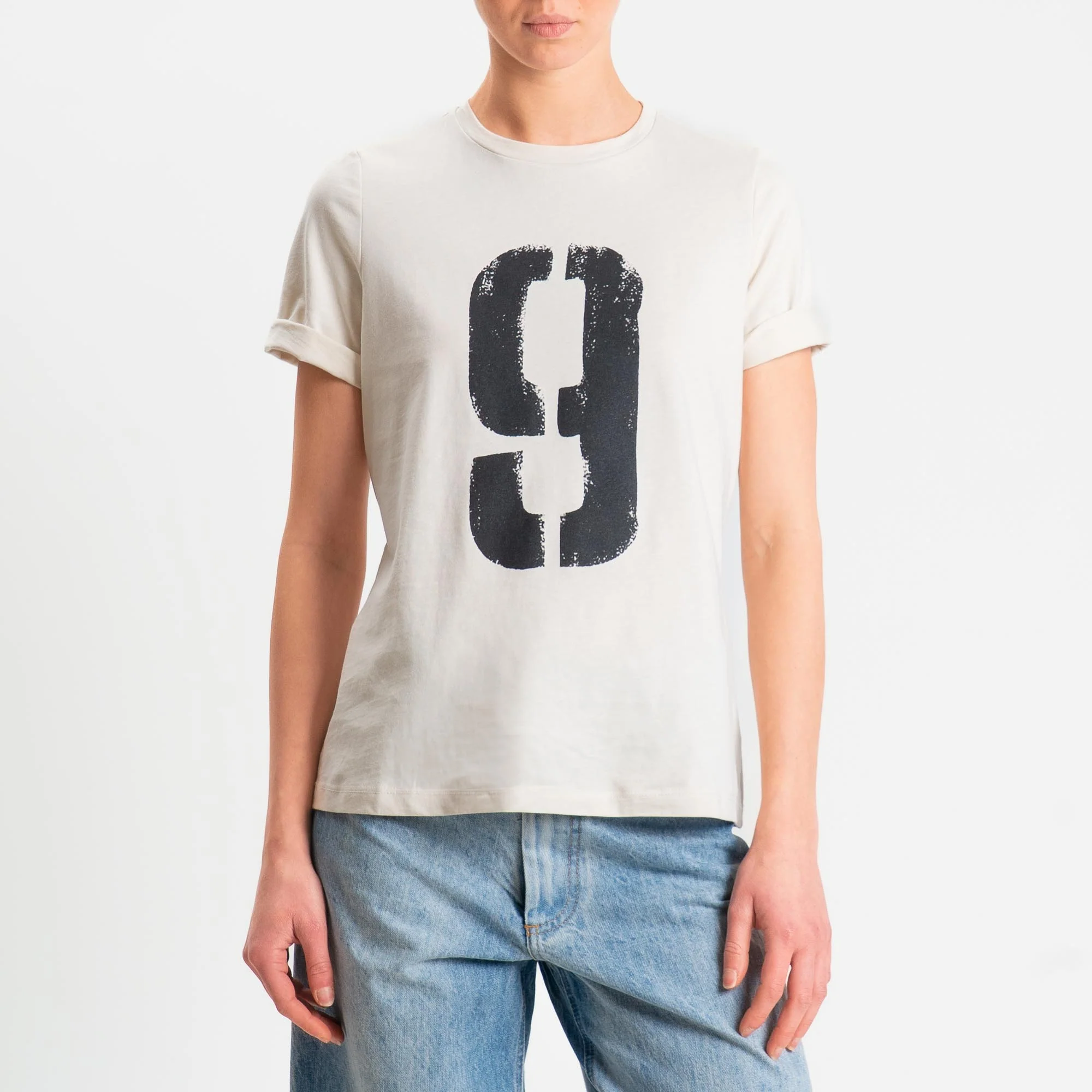Philia Loft-T-shirt stampa n.9 - burro/nero - Image 2