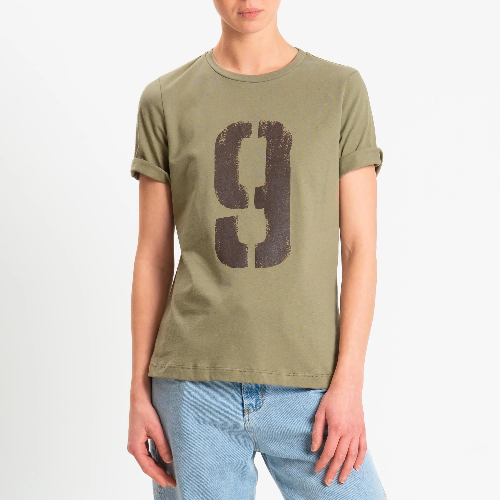 Philia Loft-T-shirt stampa n.9 - salvia/moro - Image 2