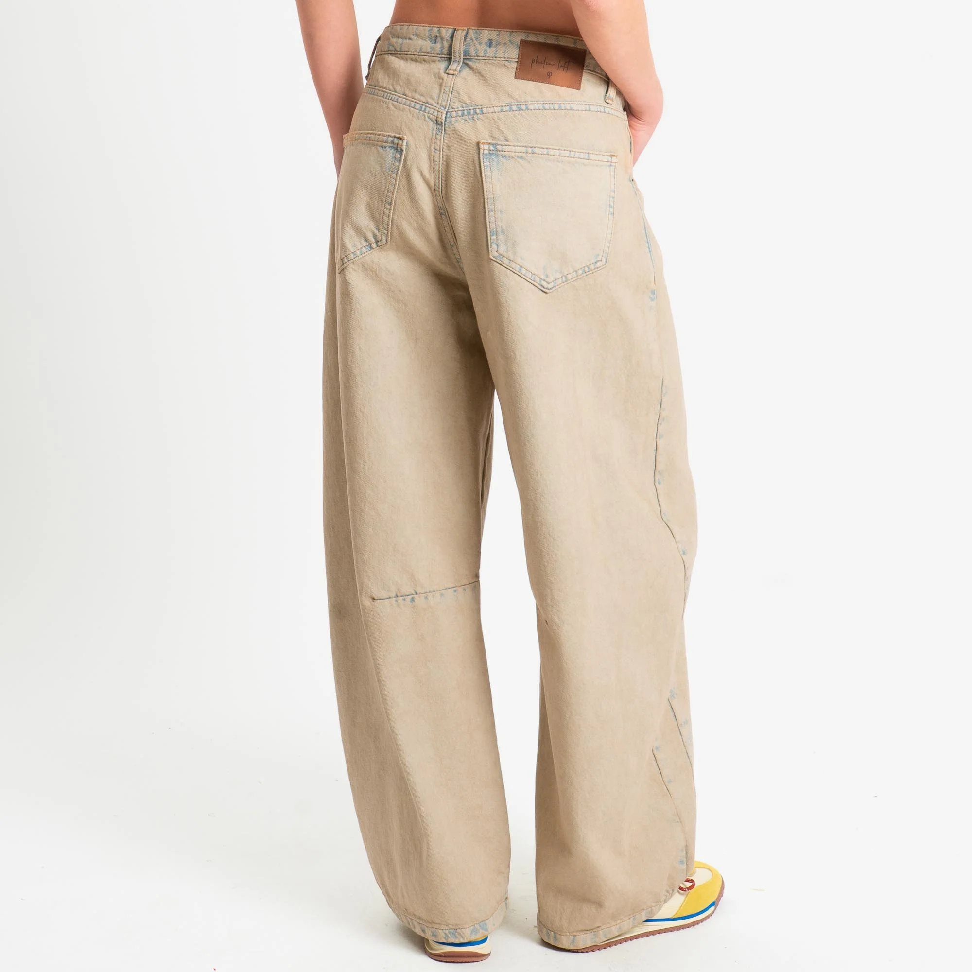 Philia Loft-Jeans barrel wide leg fit maltinto - denim sabbia - Image 3