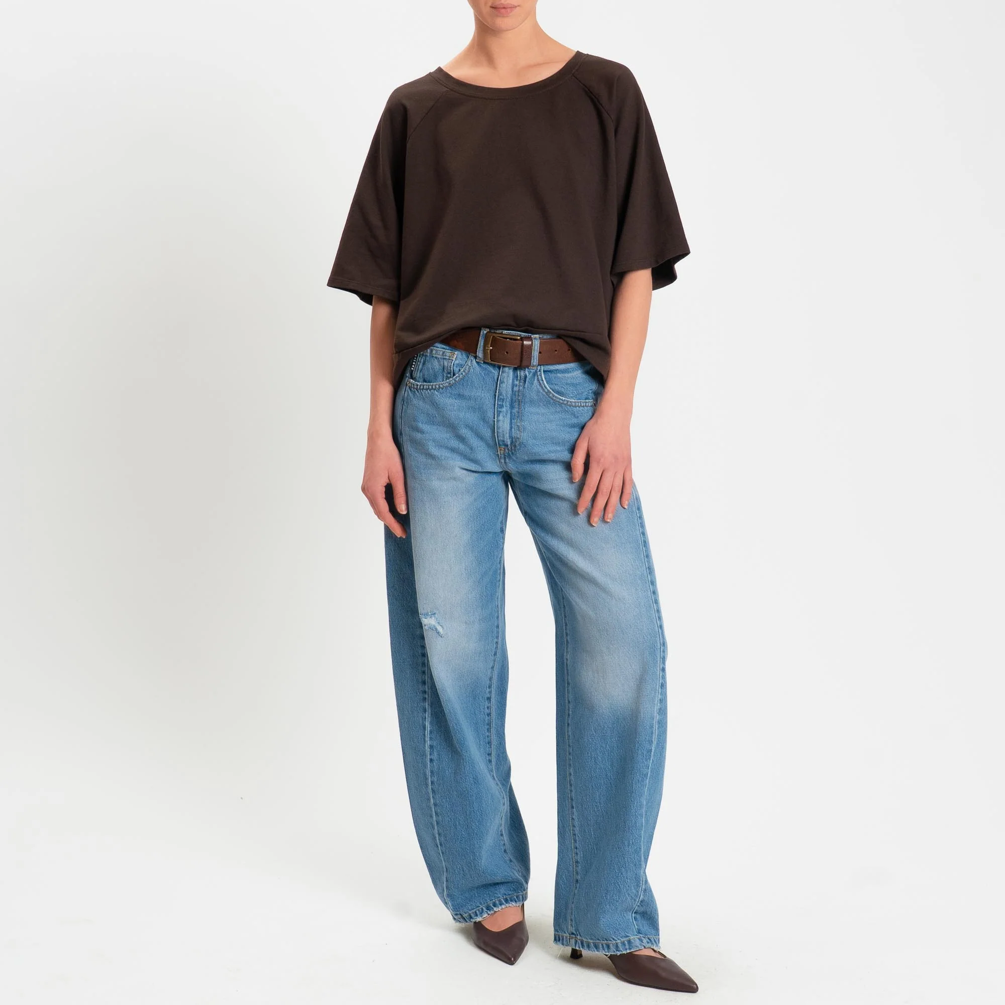 Zeroassoluto-Felpa light manica raglan - moro - Image 3