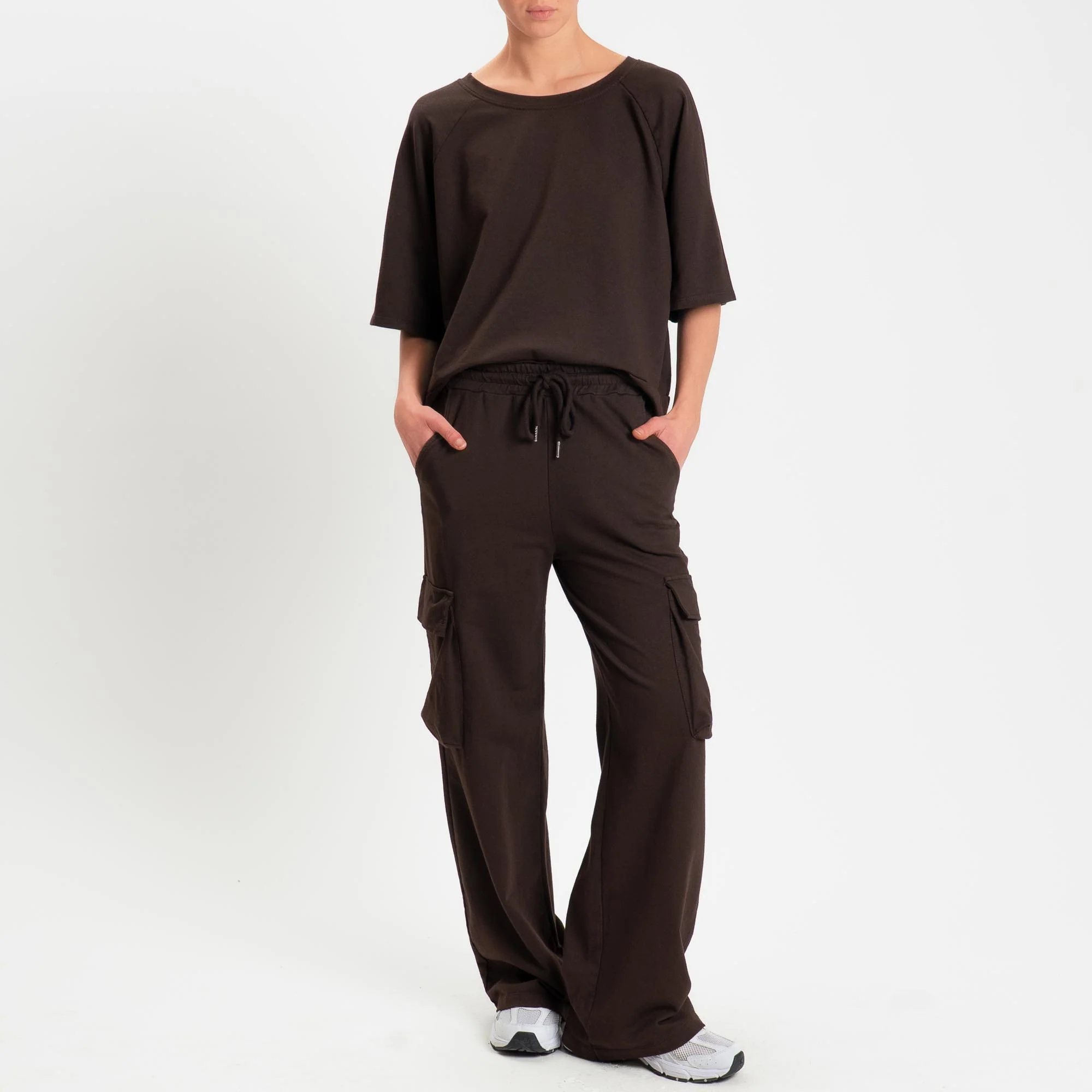 Zeroassoluto-Felpa light manica raglan - moro - Image 4