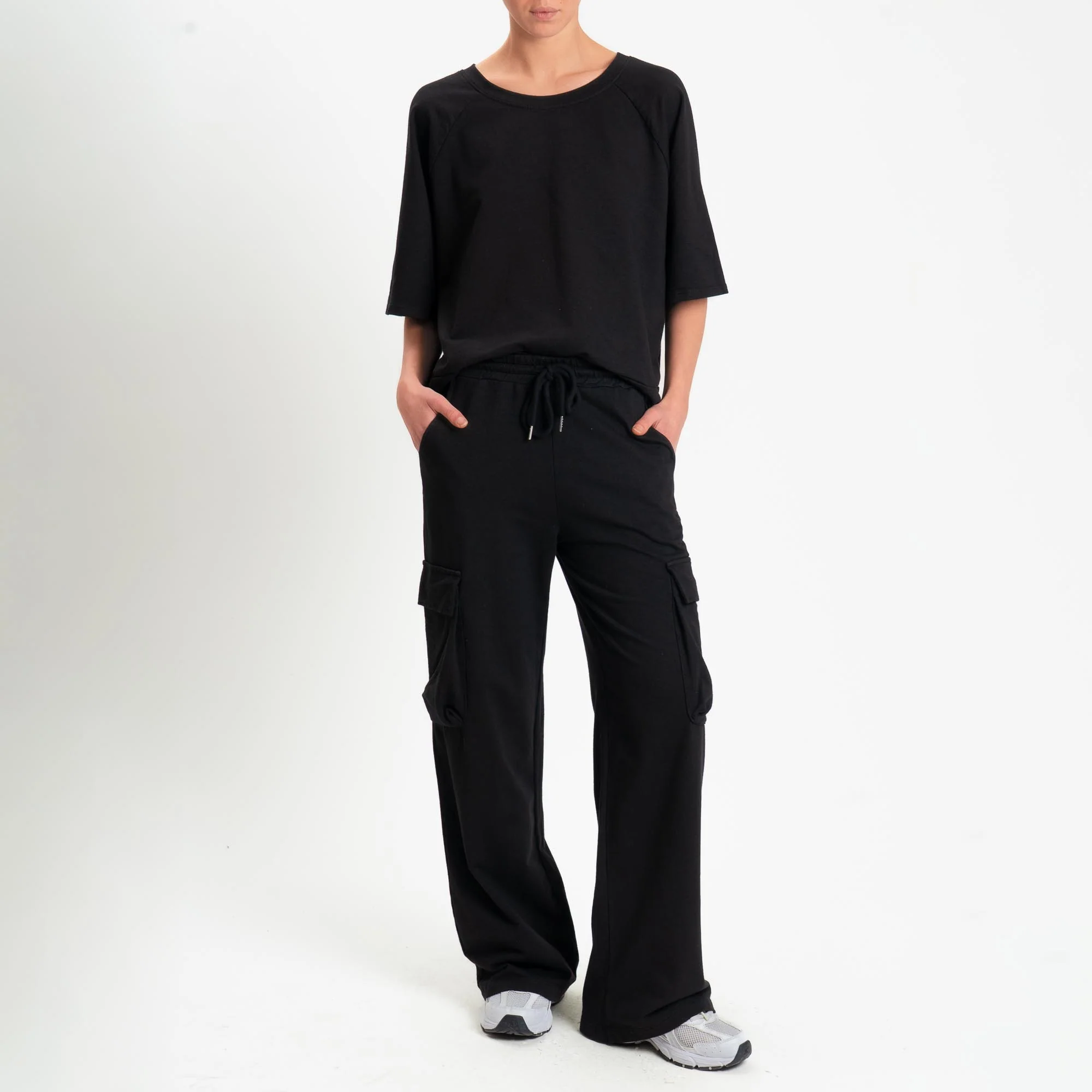 Zeroassoluto-Felpa light manica raglan - nero - Image 3