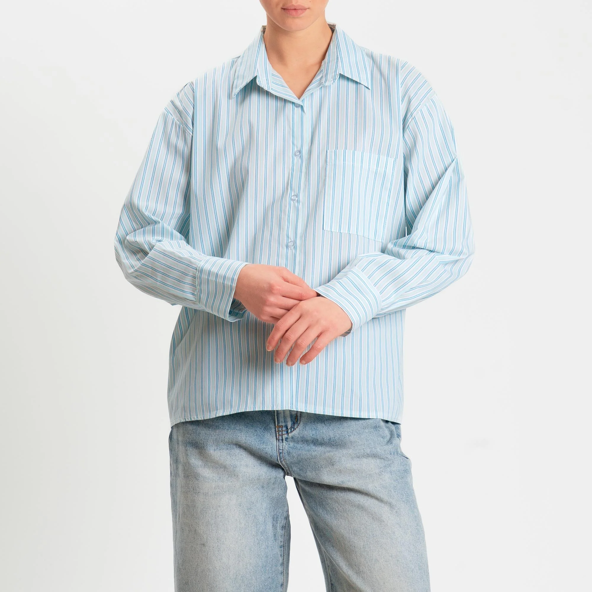 Zeroassoluto-Camicia a righe - latte/cielo/blu - Image 2