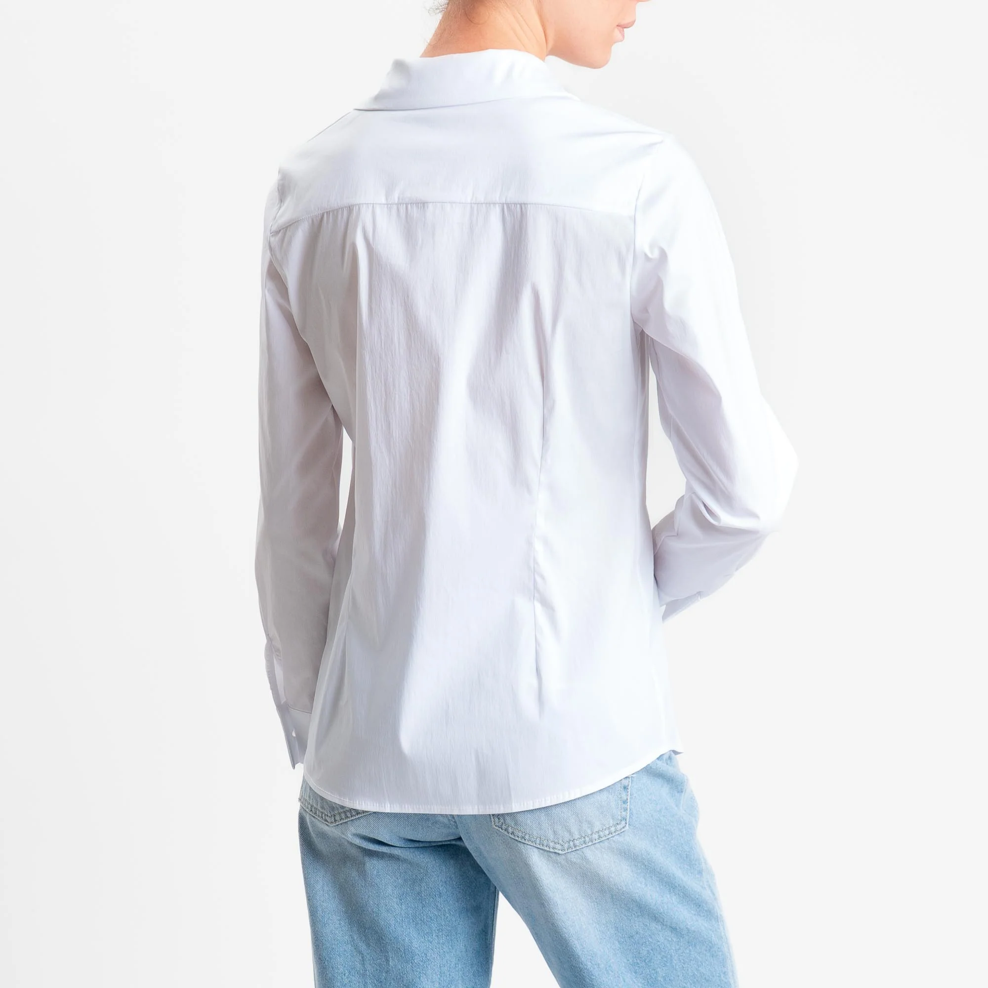 Zeroassoluto-Camicia CATRIN slim fit cotone elasticizzato - bianco - Image 3