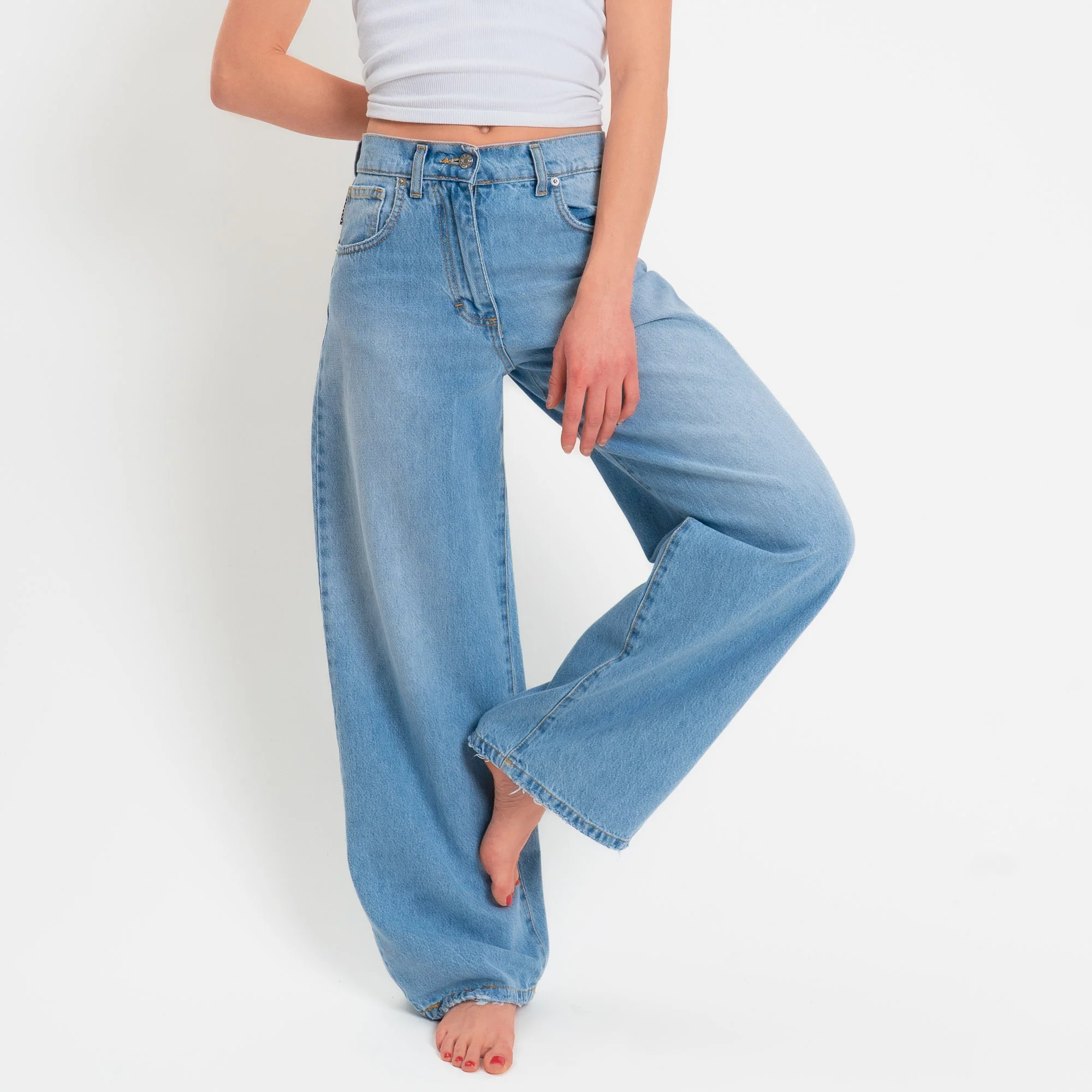 Haveone-Jeans BELLA wide leg - denim chiaro - Image 3