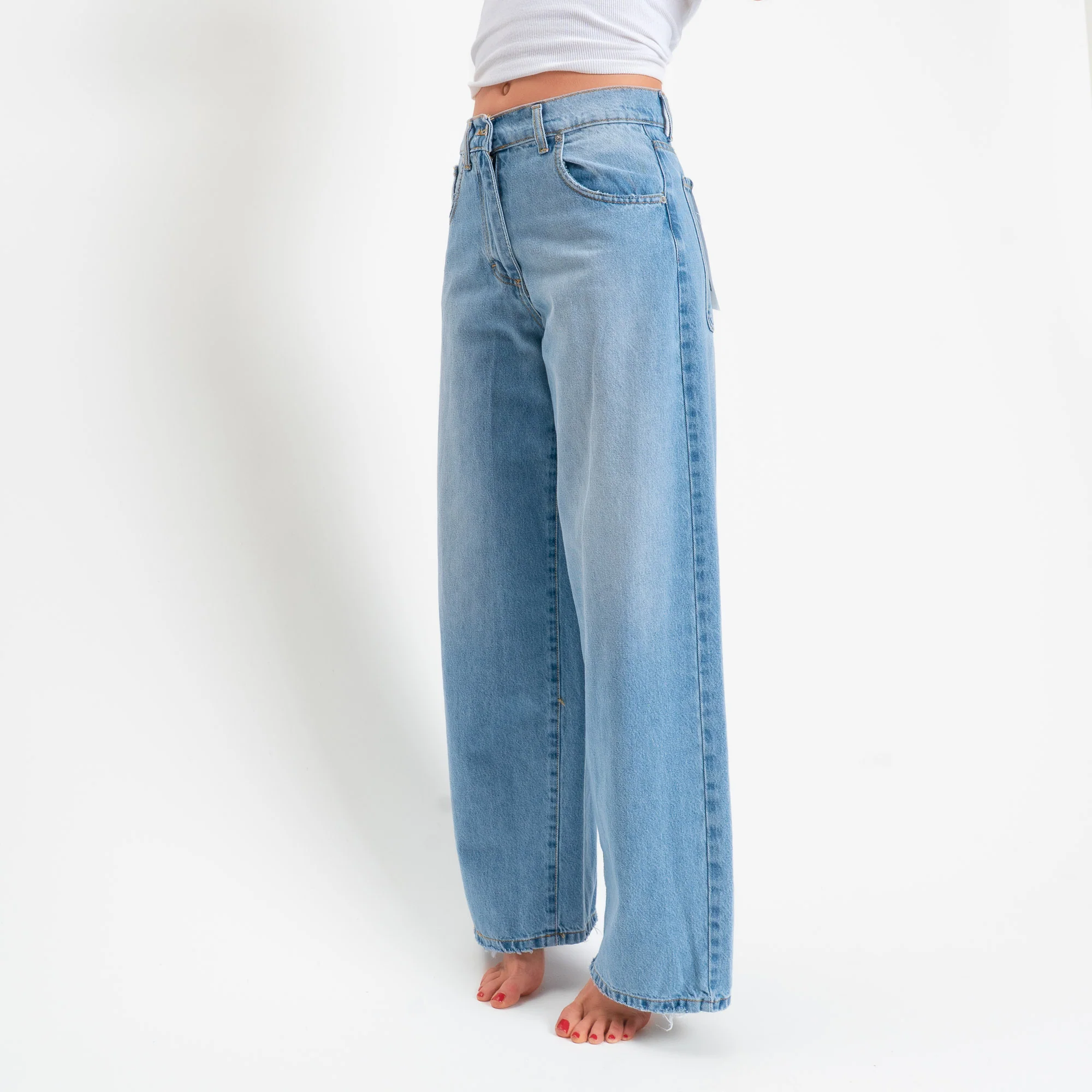 Haveone-Jeans BELLA wide leg - denim chiaro - Image 4