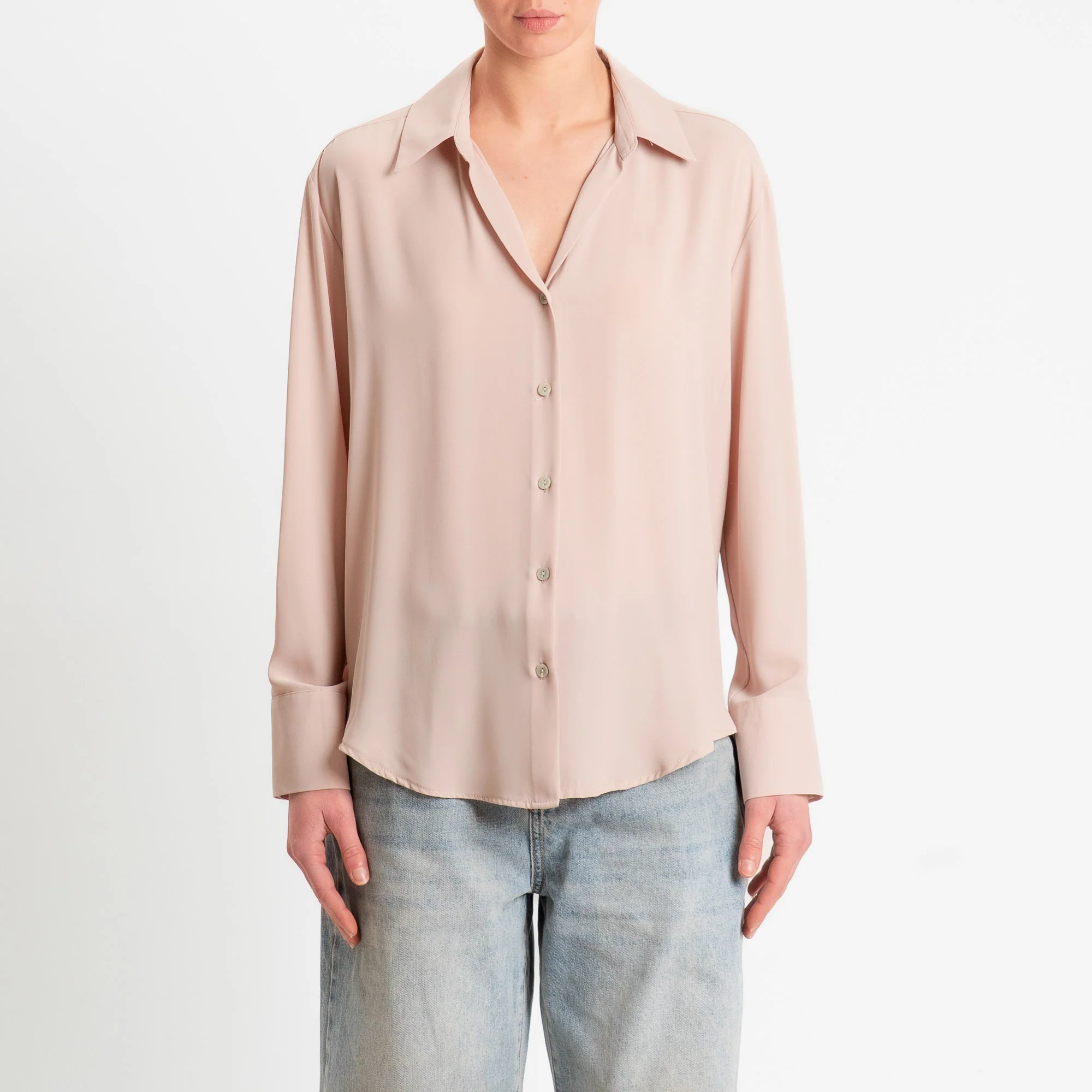 Zeroassoluto-Camicia CLAY MANO SETA - almond - Image 3