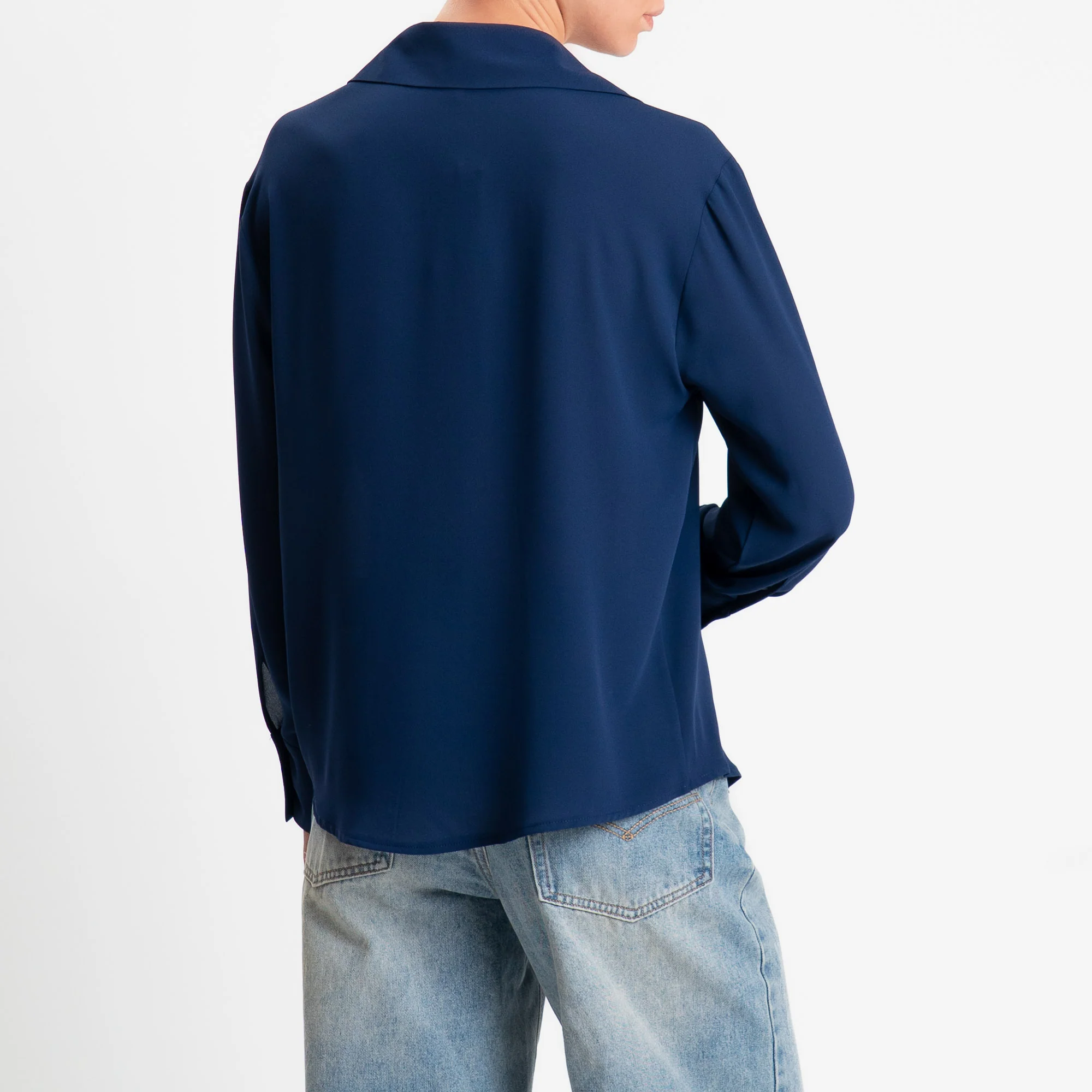 Zeroassoluto-Camicia CLAY MANO SETA - blu - Image 4