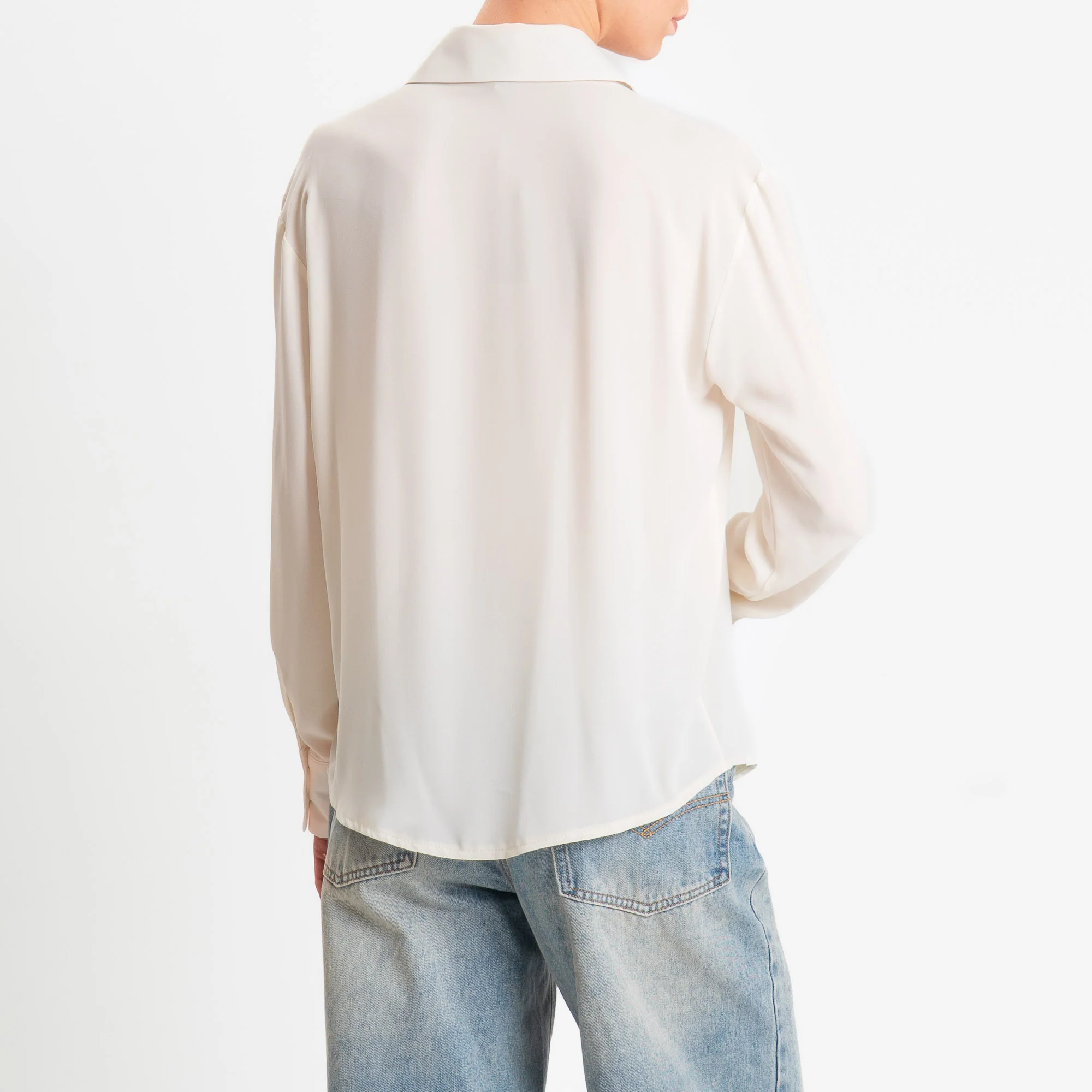 Zeroassoluto-Camicia CLAY MANO SETA - burro - Image 4