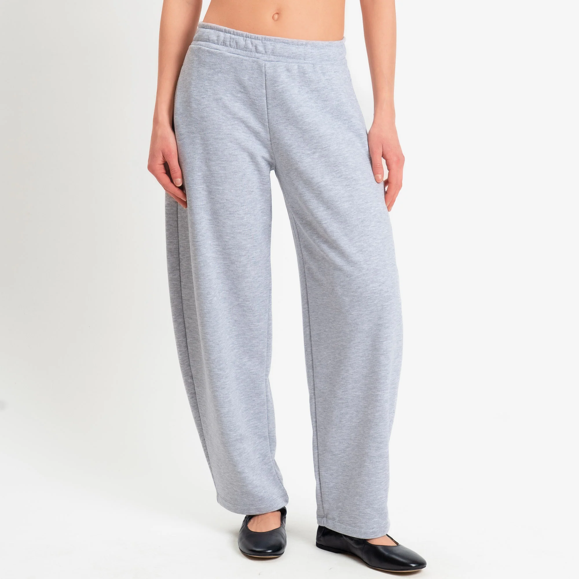 Zeroassoluto-Pantalone in felpa barrel fit stone wash high quality - grey - Image 2