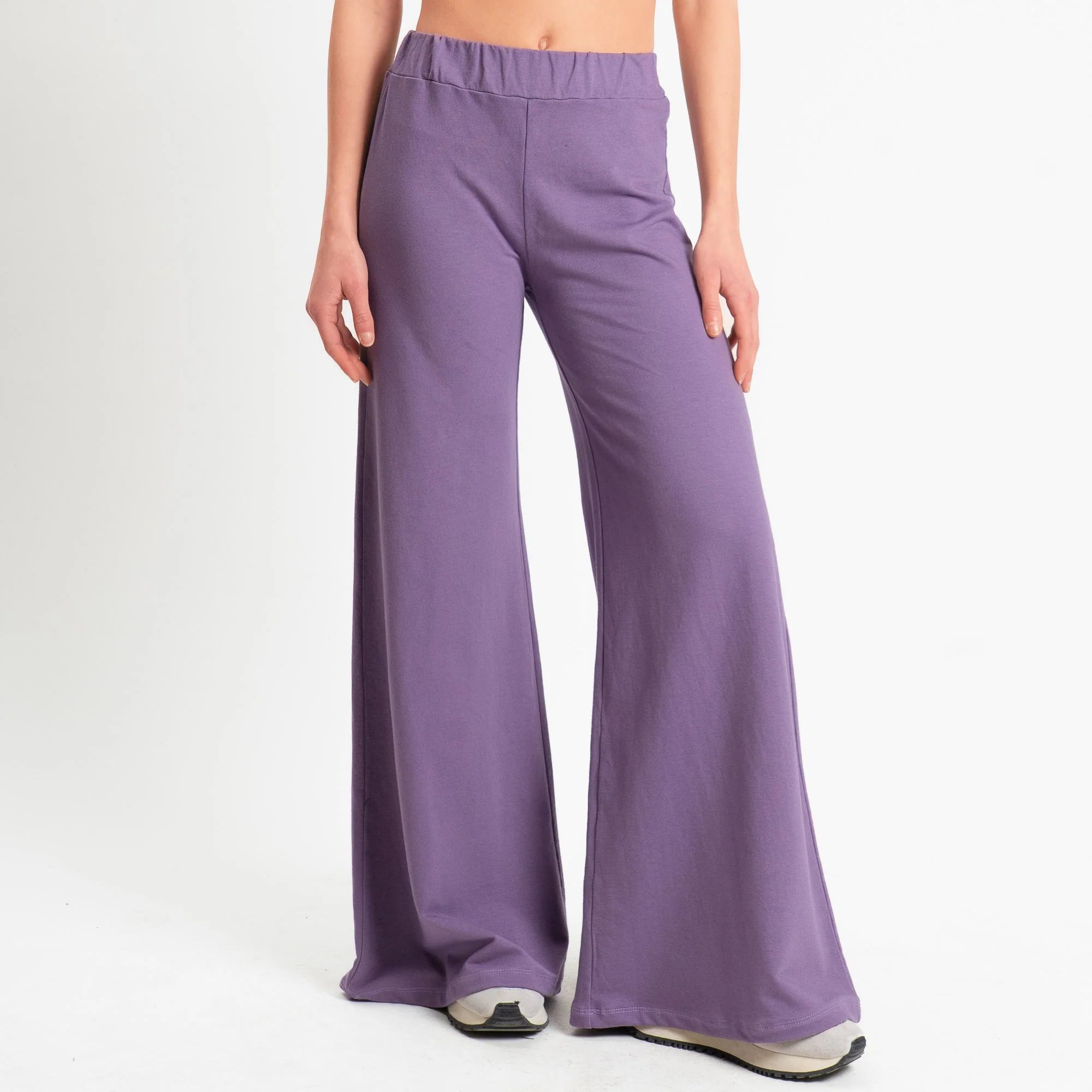 Zeroassoluto-Pantalone bootcut fit felpa light - lavanda - Image 2