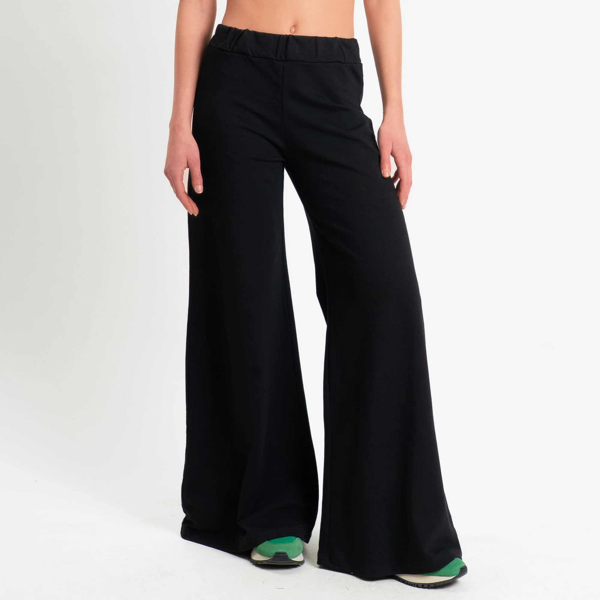 Zeroassoluto-Pantalone bootcut fit felpa light - nero - Image 2