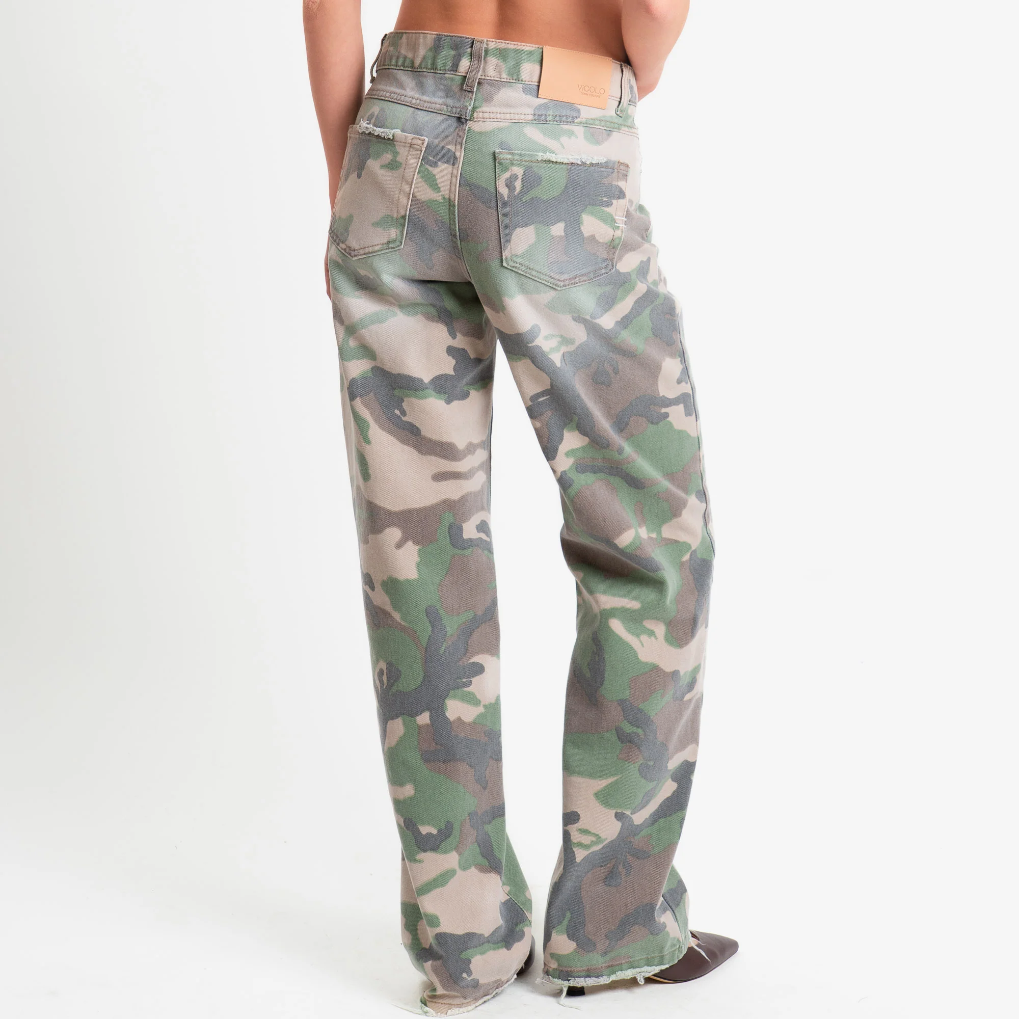 Vicolo-Pantalone camouflage sfrangiato - militare - Image 4