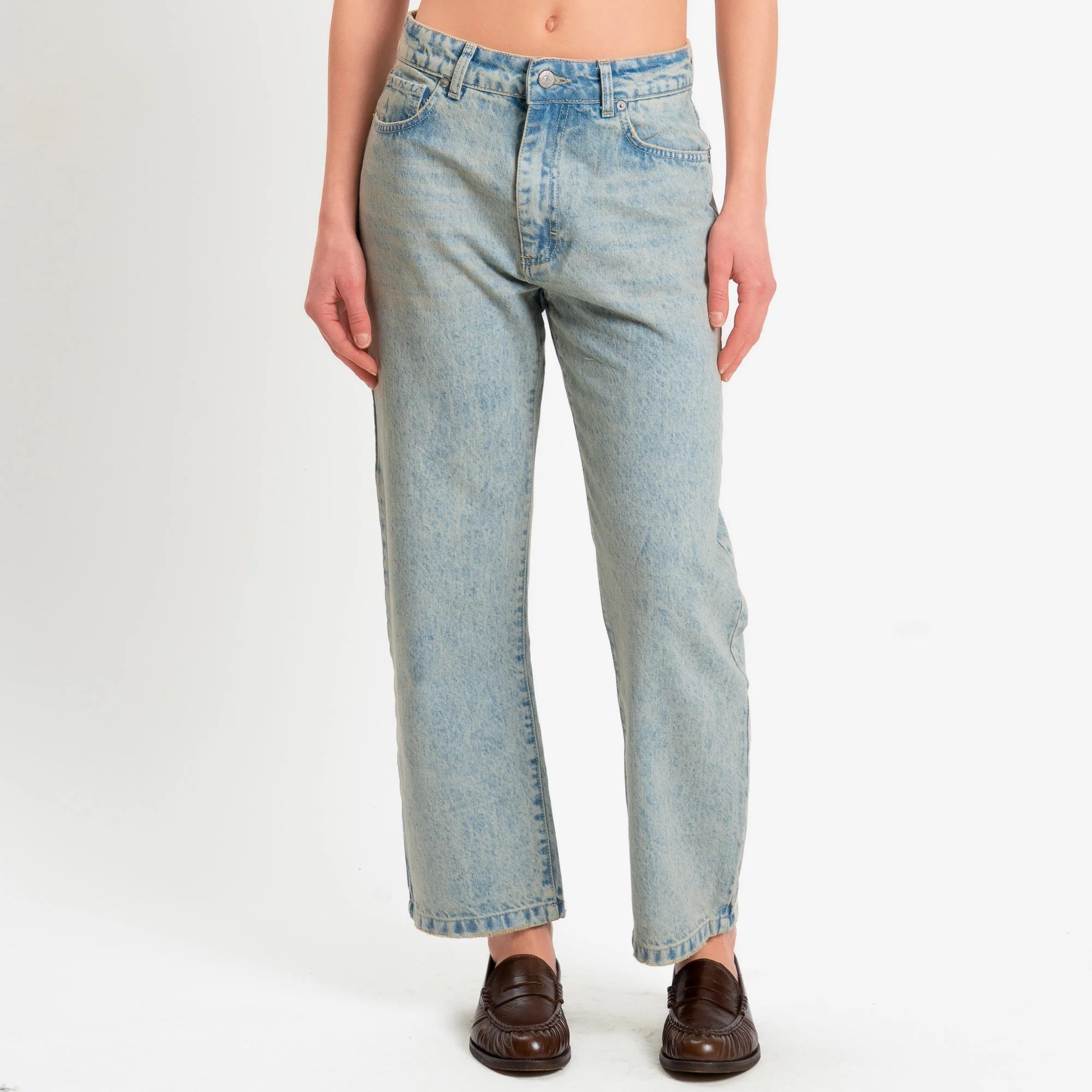 Zeroassoluto-Jeans GLORIA straight fit - denim chiaro sabbiato - Image 2