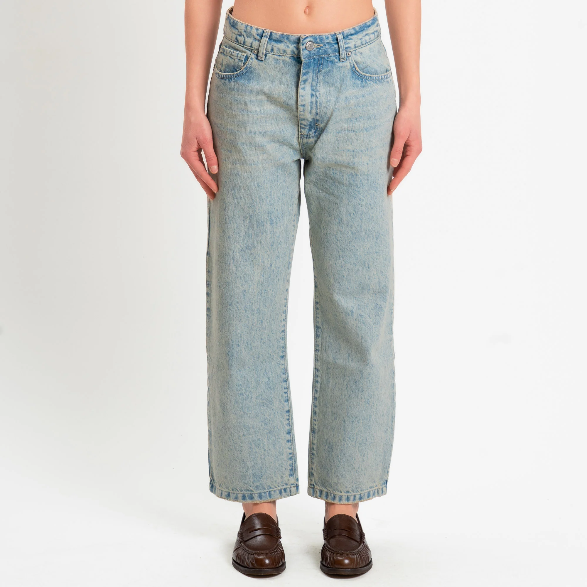 Zeroassoluto-Jeans GLORIA straight fit - denim chiaro sabbiato - Image 4