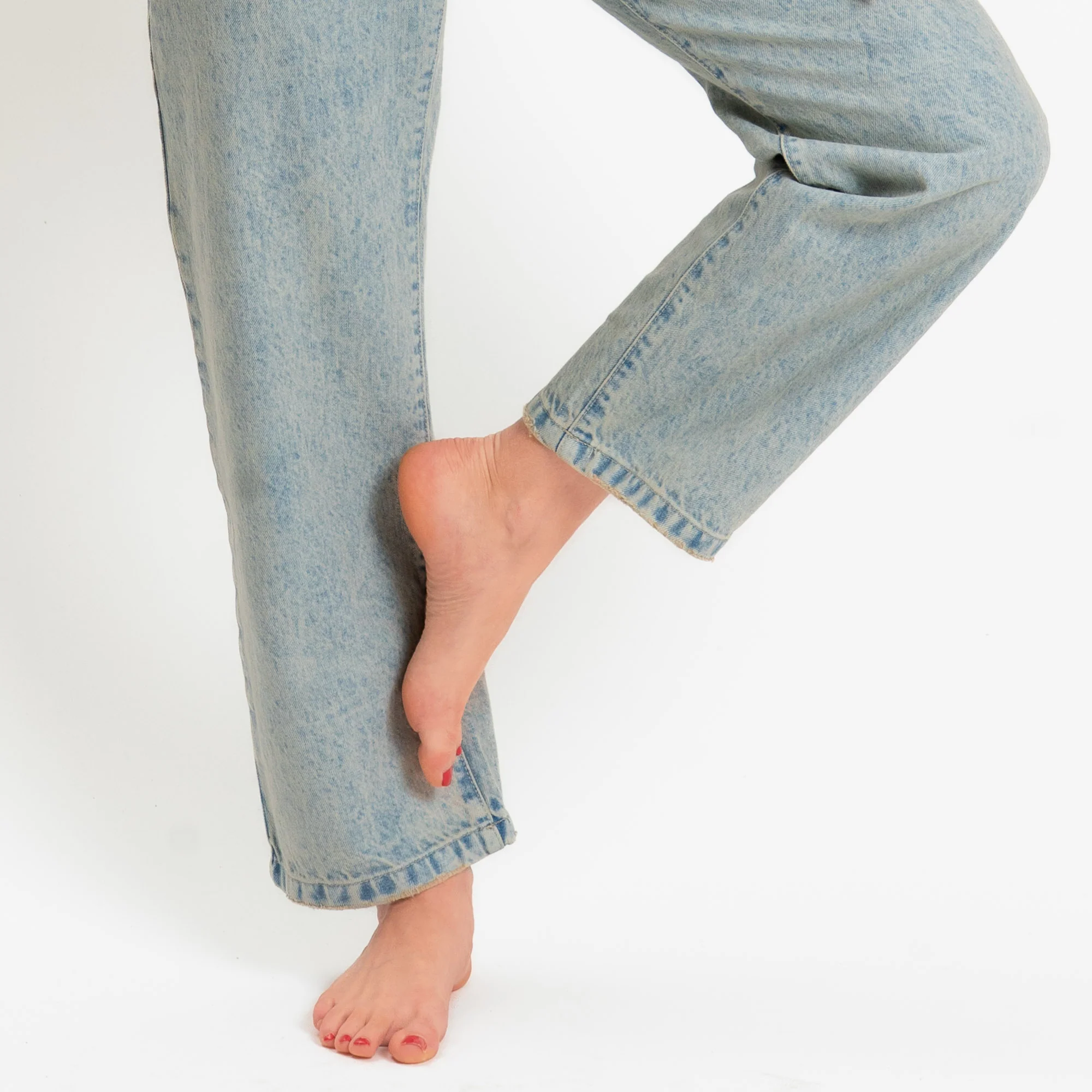 Zeroassoluto-Jeans GLORIA straight fit - denim chiaro sabbiato - Image 6