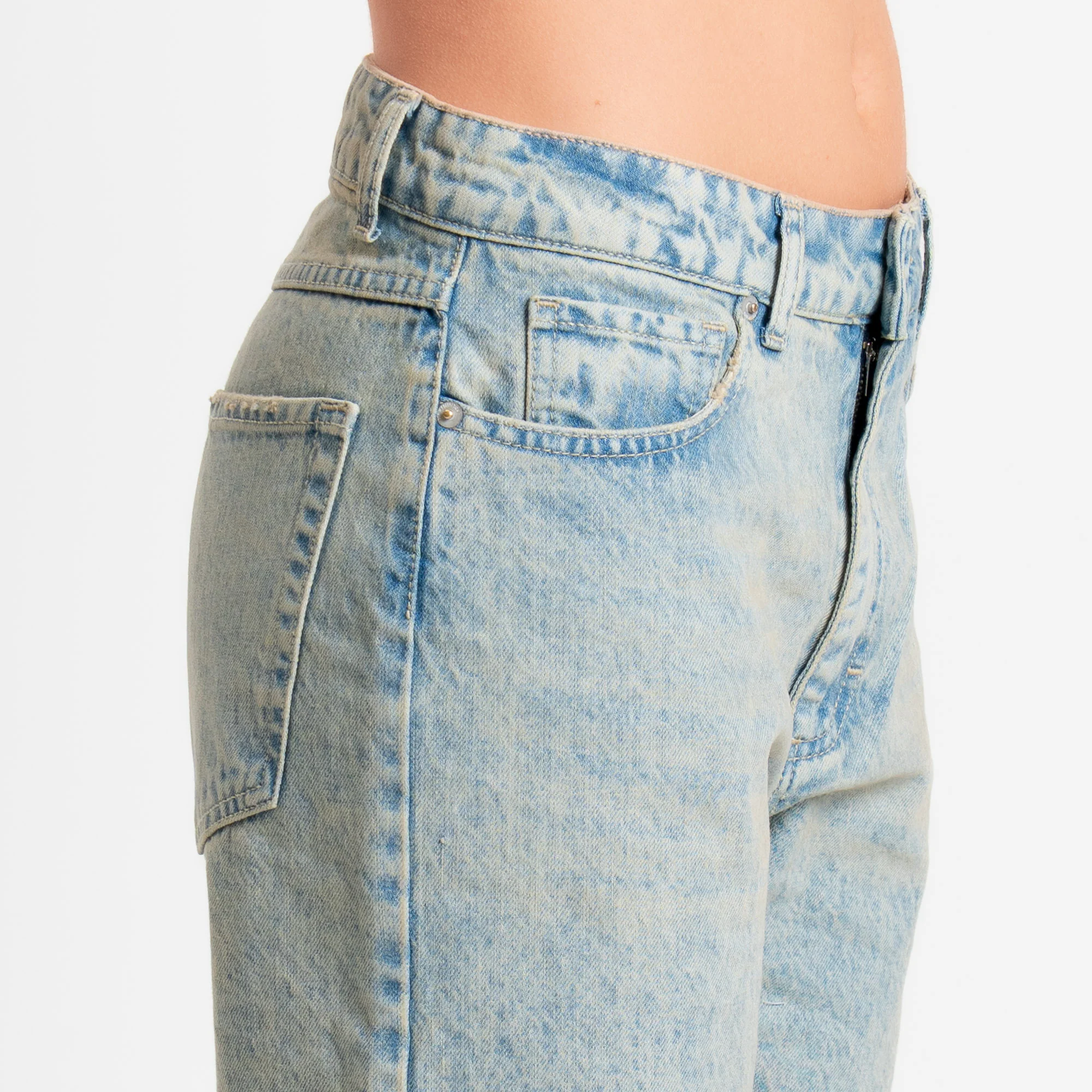 Zeroassoluto-Jeans GLORIA straight fit - denim chiaro sabbiato - Image 9