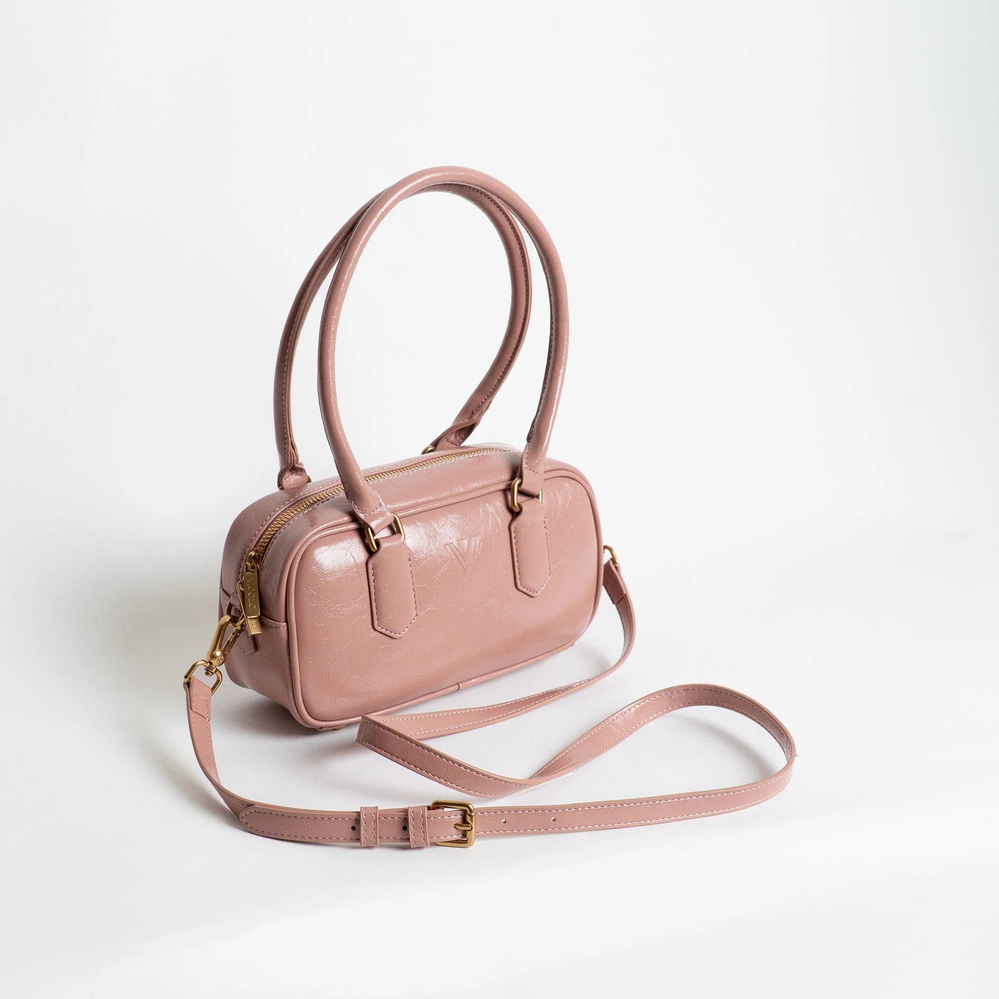 Vicolo-Borsa a mano mini bauletto - cipria - Image 2